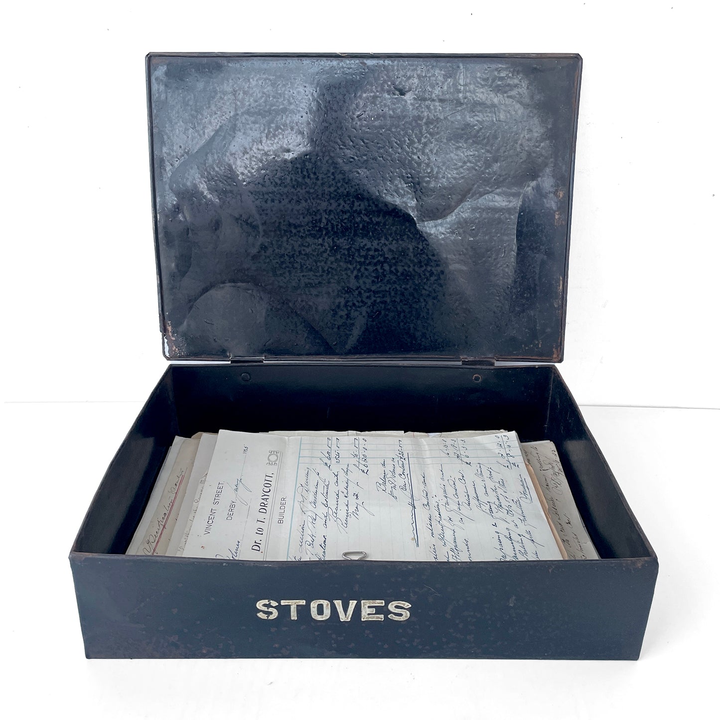 1940s Metal Filing Box – Stoves