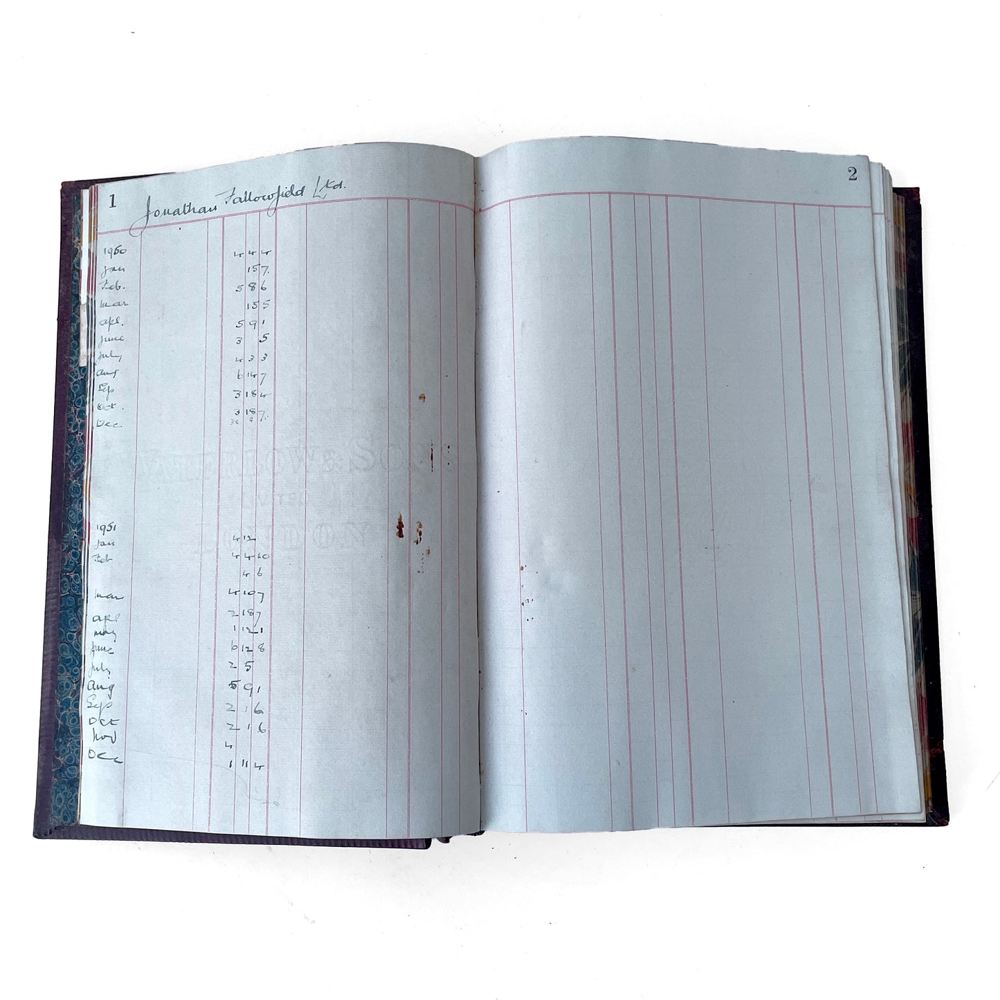 Early 20th Century Ledger – Waterlow & Sons