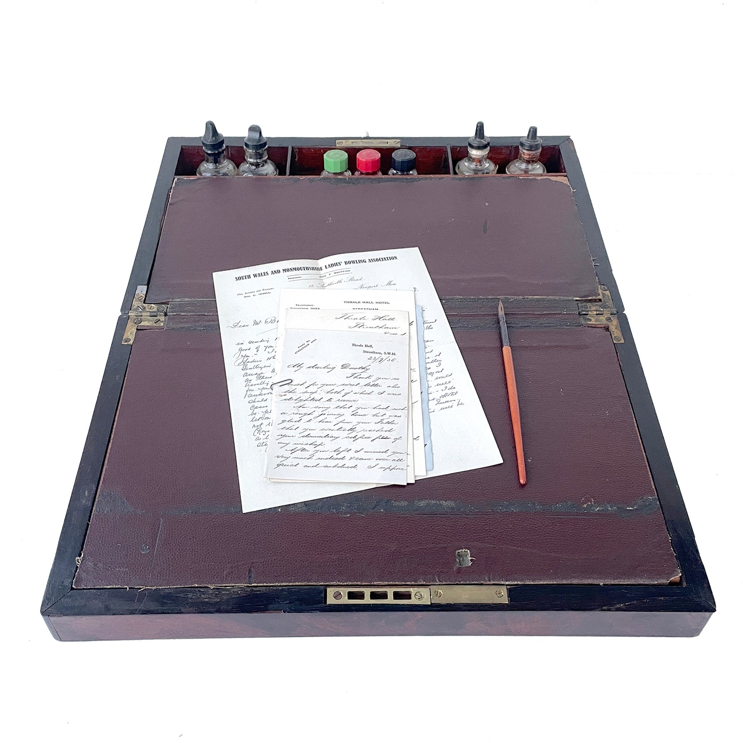 Late 19th/Early20th Century Writing Slope with Secret Compartment