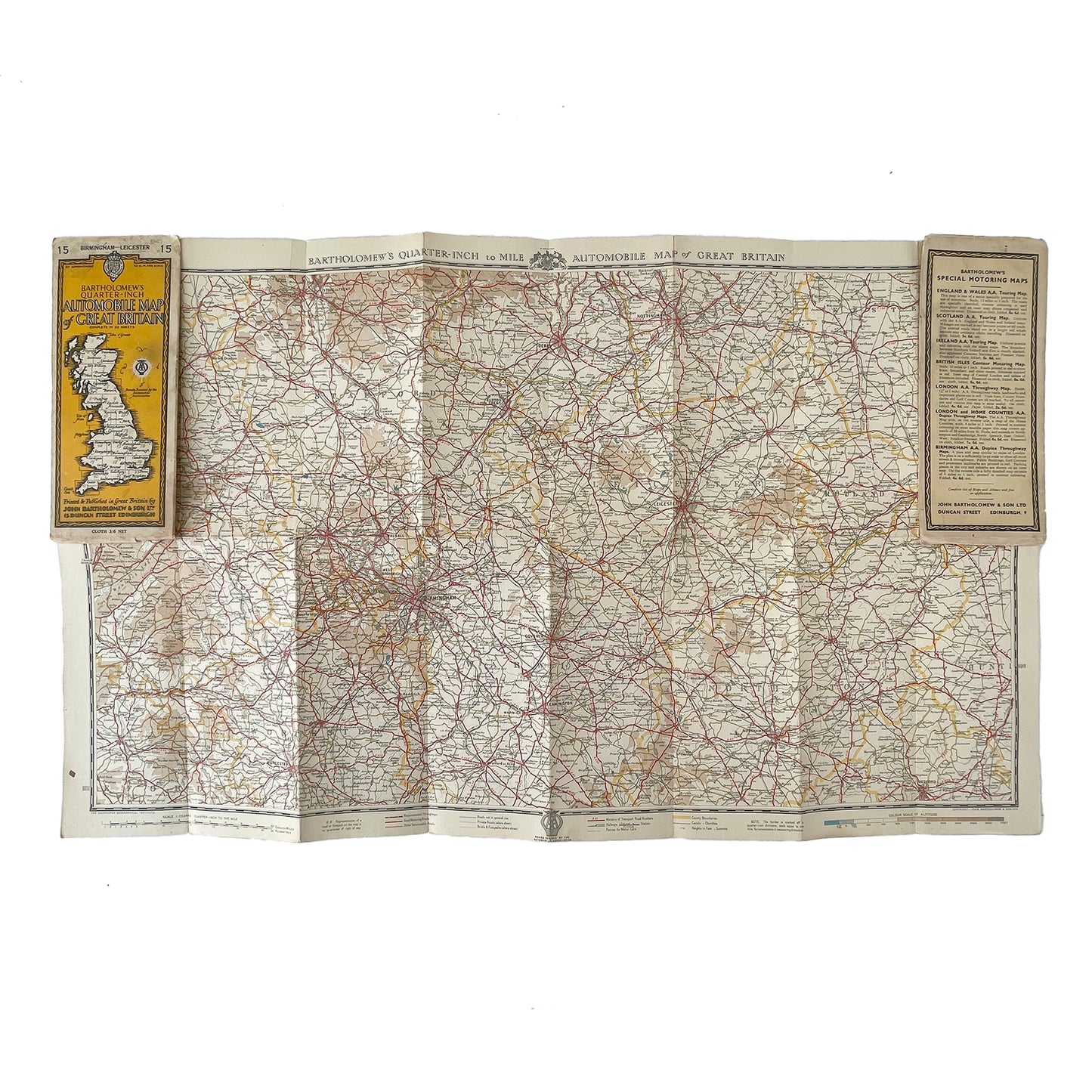 1930s Bartholomew’s Map of Birmingham - Leicester