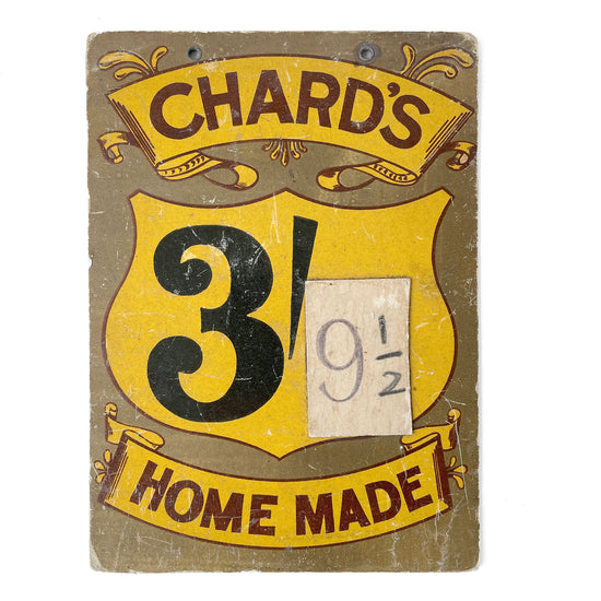 Beautiful Early 20th Century ‘Chard’s’ Sale Card – 3’