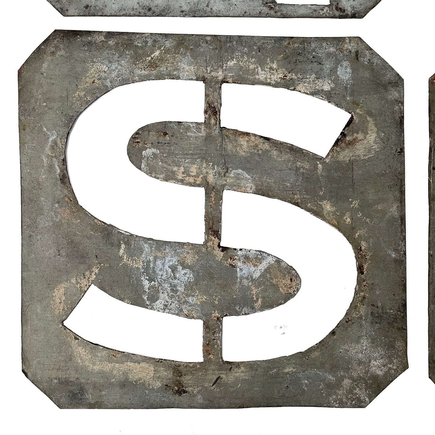Large Vintage Zinc Stencils