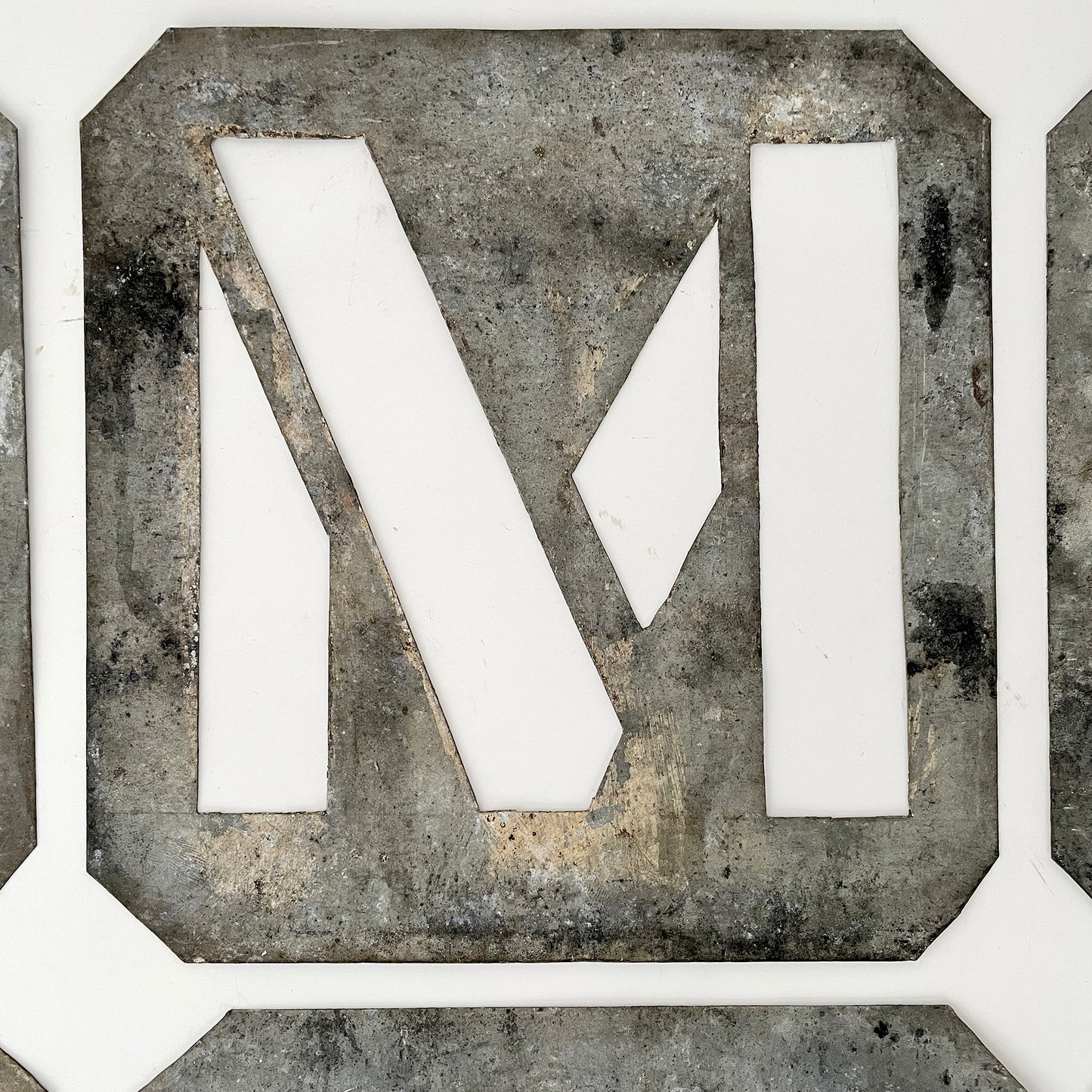 Large Vintage Zinc Stencils