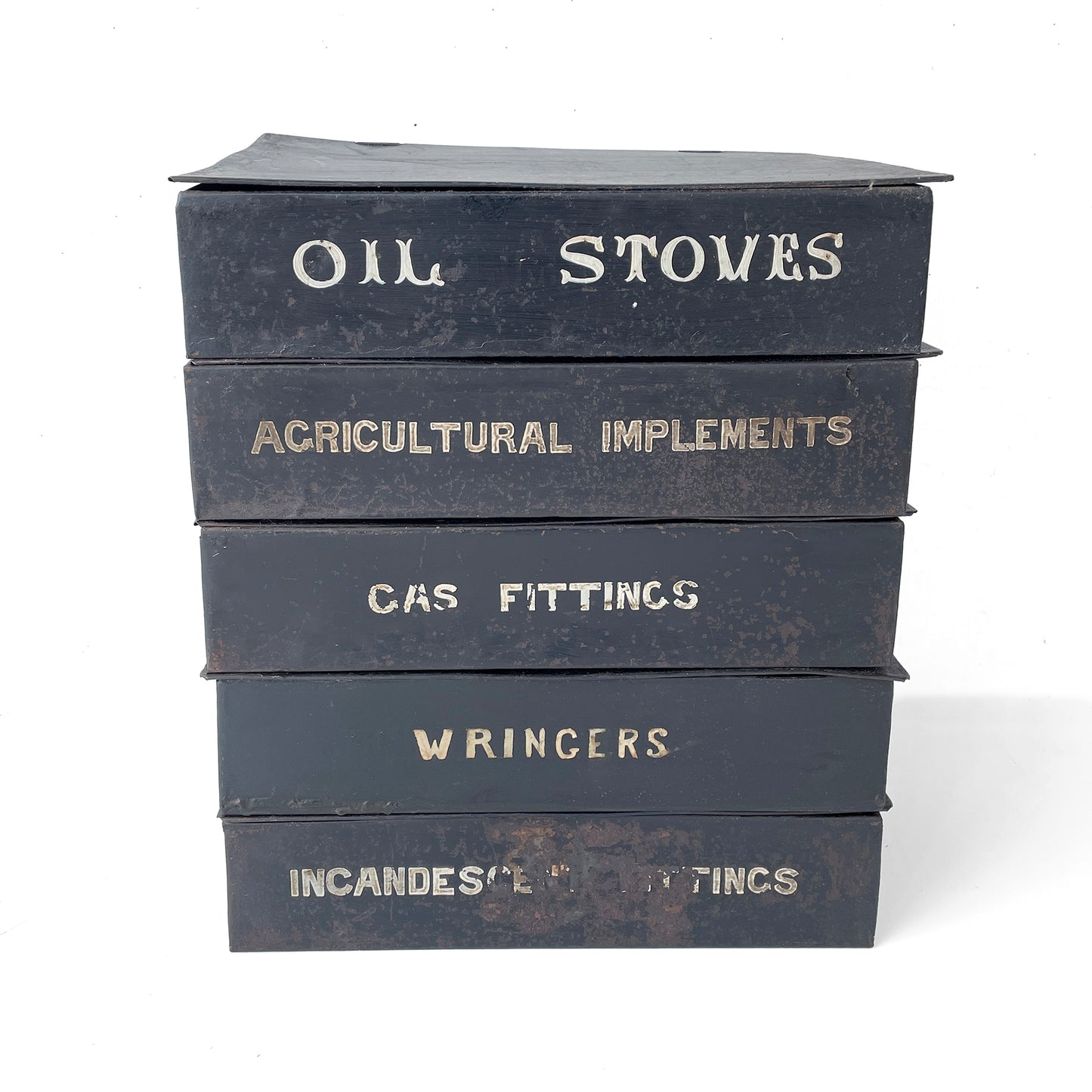 1940s Metal Filing Box – GAS FITTINGS