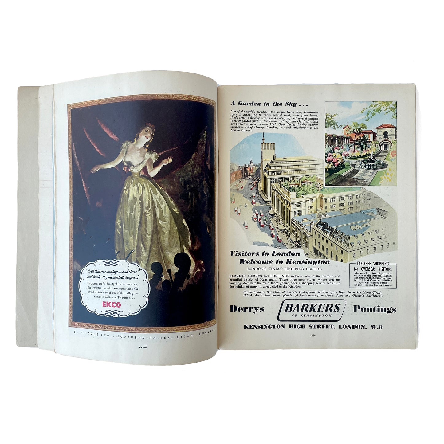 1951 Festival of Britain Guide with Postcards & Weather Report