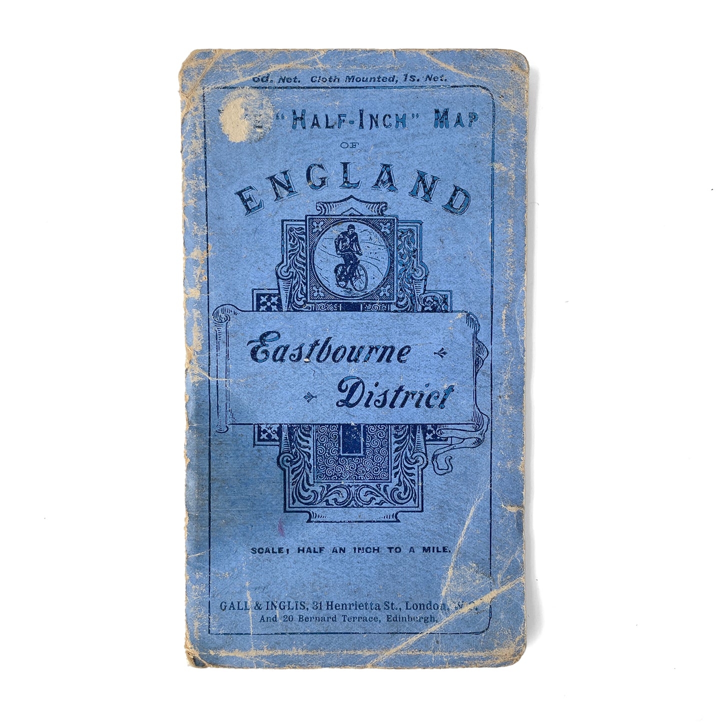 Early 20th Century Map of Eastbourne District