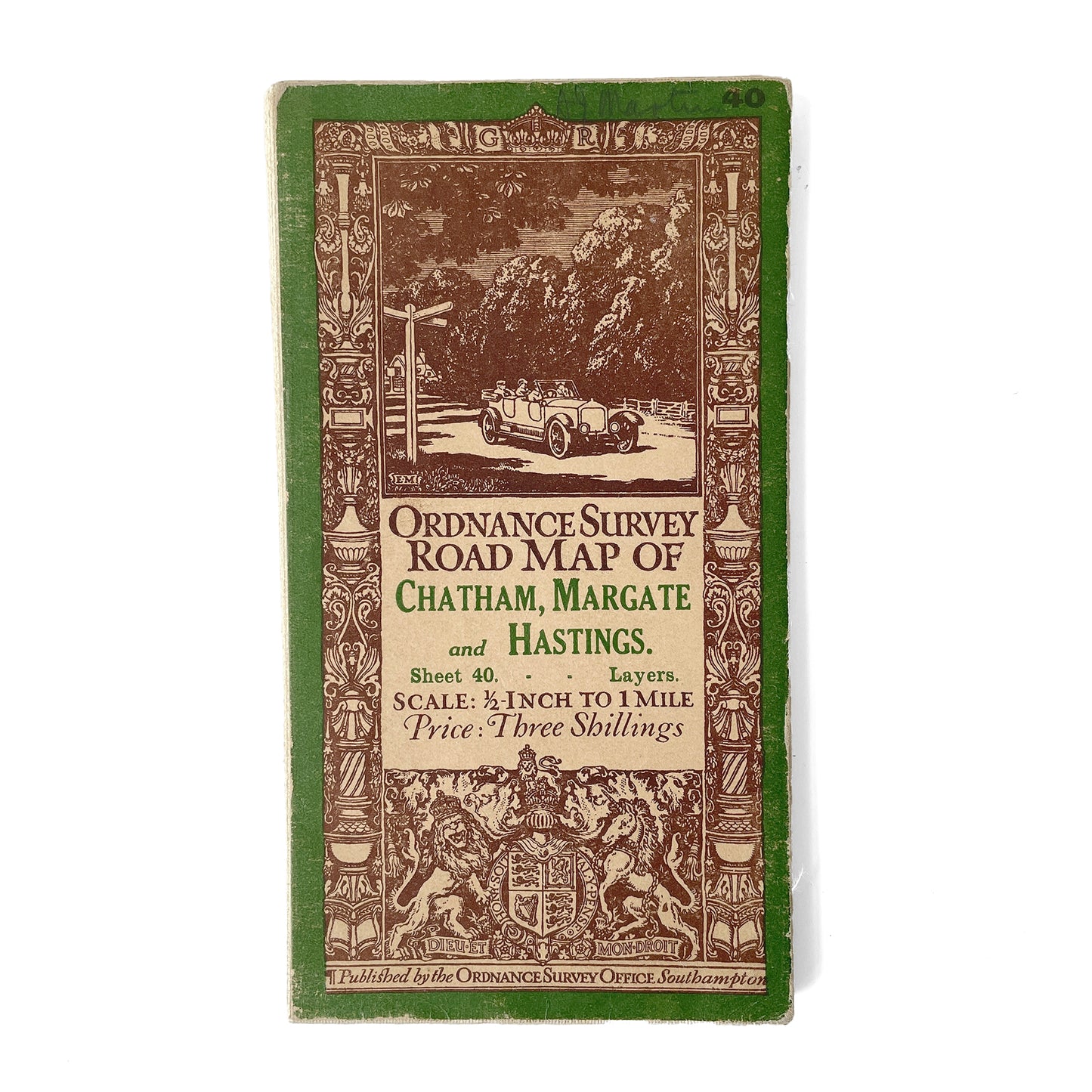 1914 Ordnance Survey Map of Chatham, Margate & Hastings