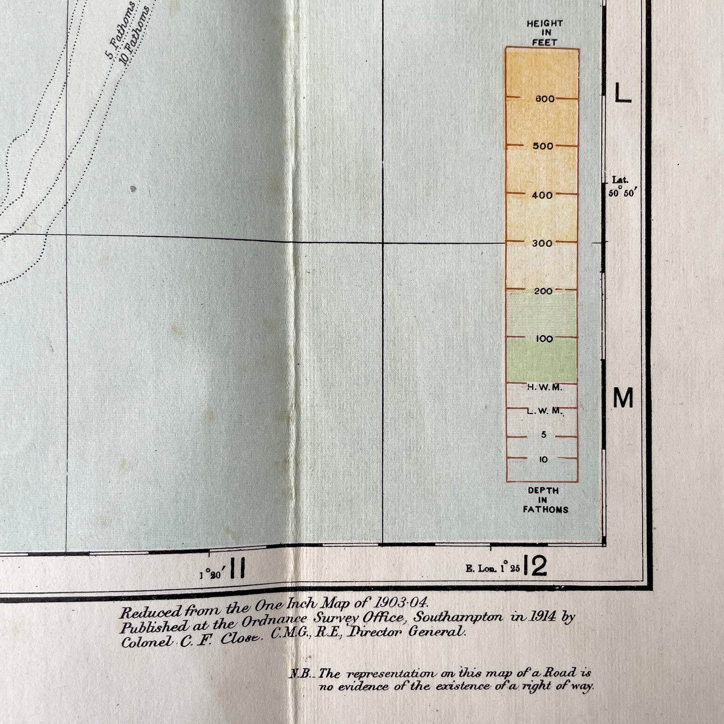 1914 Ordnance Survey Map of Chatham, Margate & Hastings