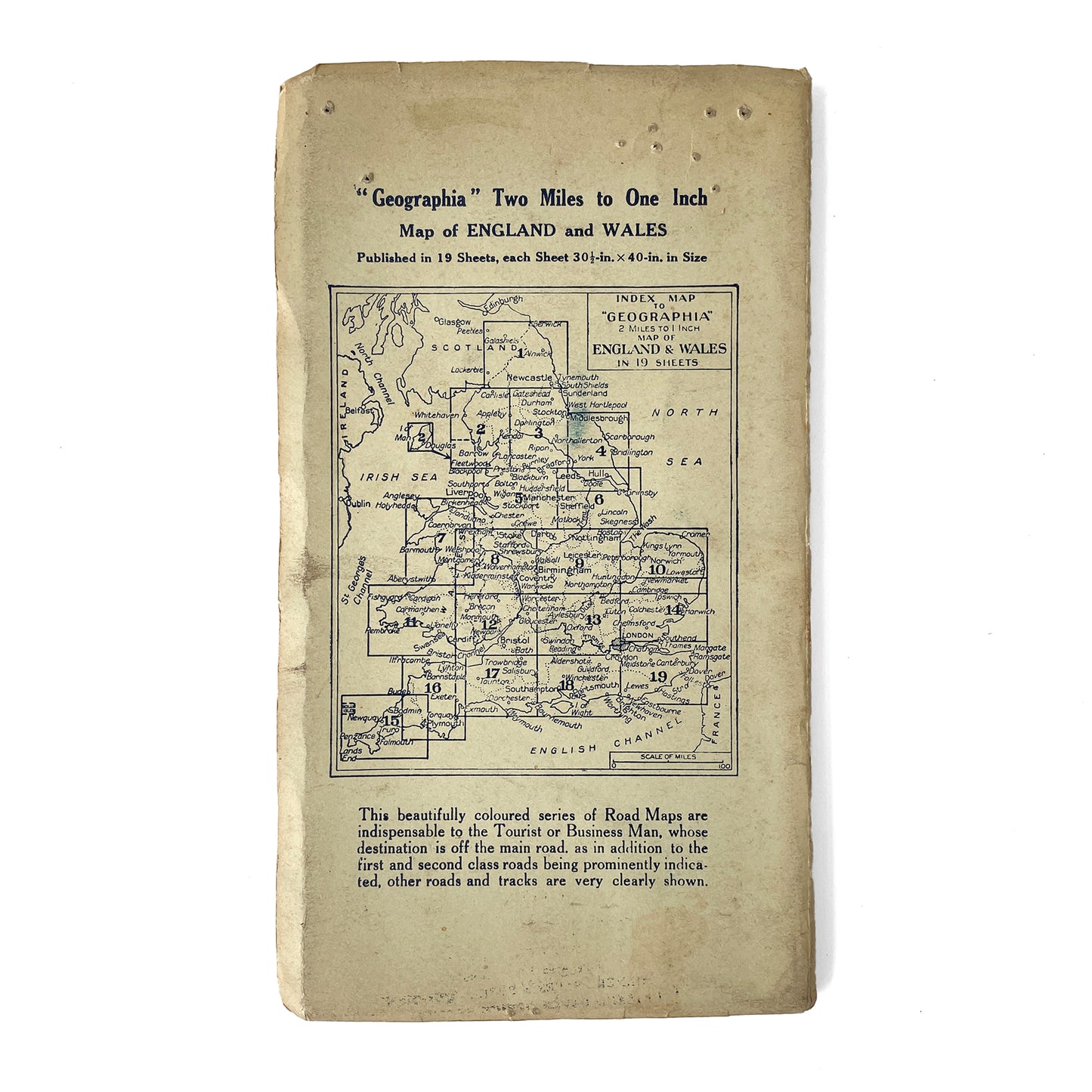 Early 20th Century Map of England & Wales