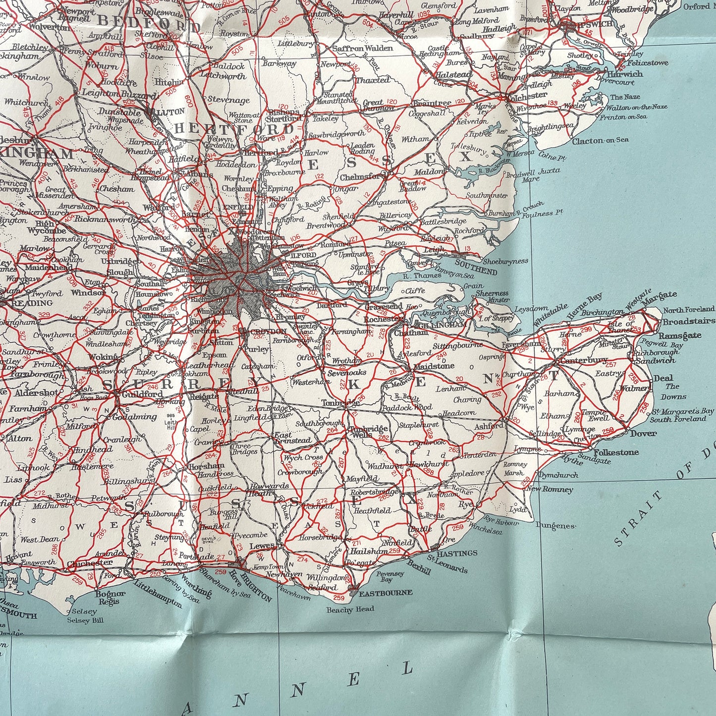 Early 20th Century Map of England & Wales