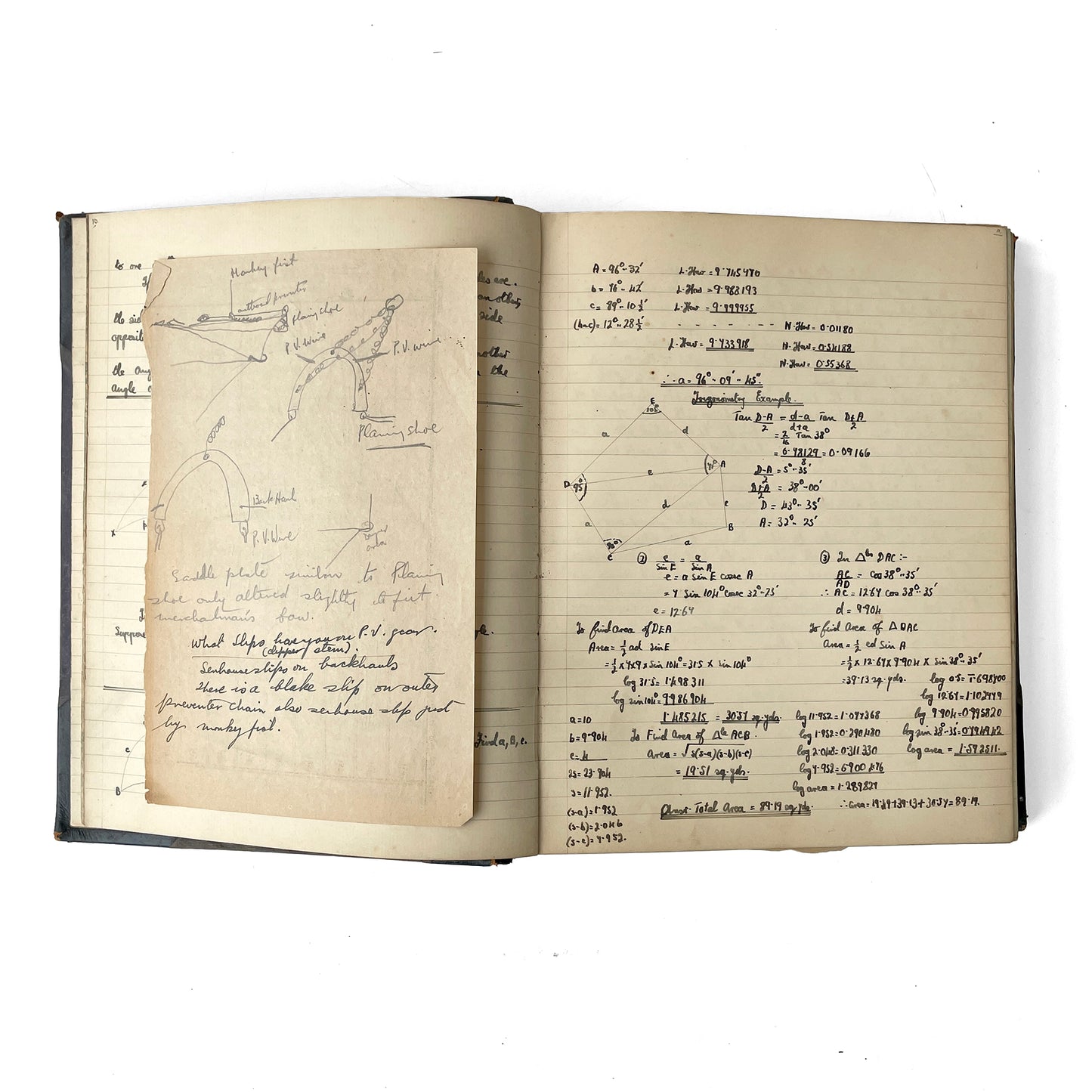 Fascinating Hardbacked WWII Naval Notebook