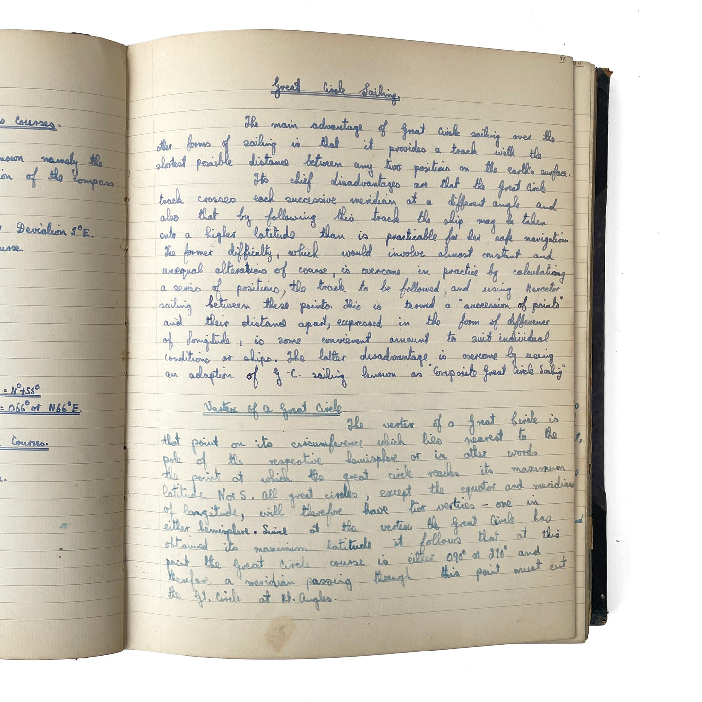 Fascinating Hardbacked WWII Naval Notebook