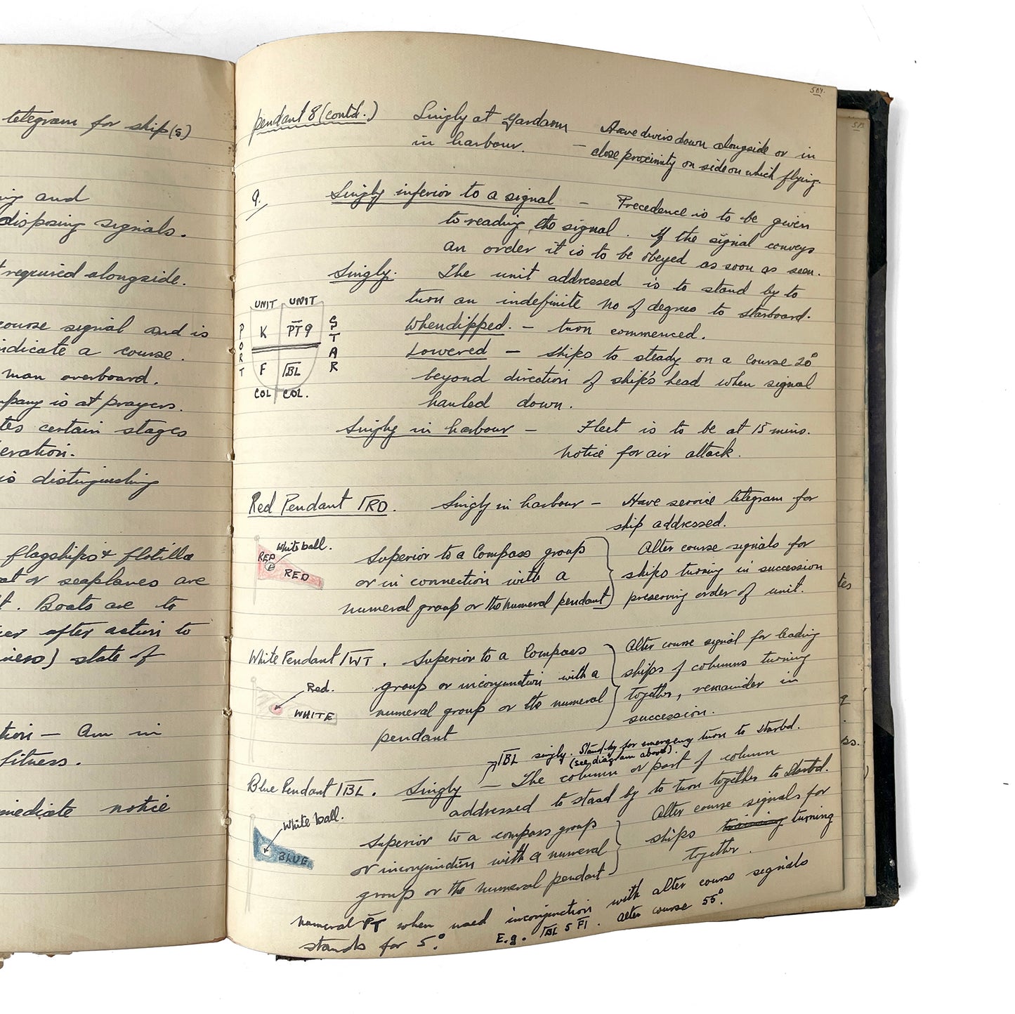 Fascinating Hardbacked WWII Naval Notebook