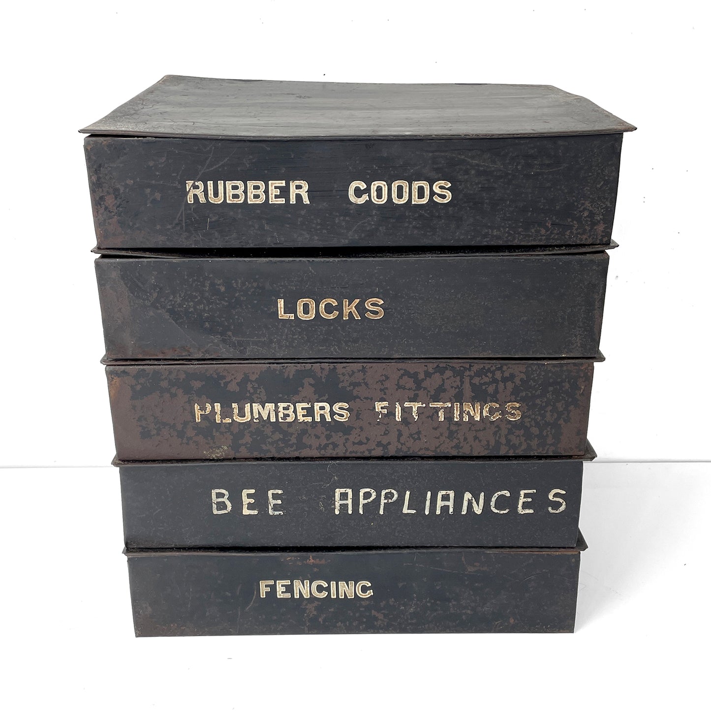 1940s Metal Filing Box – PLUMBERS FITTINGS