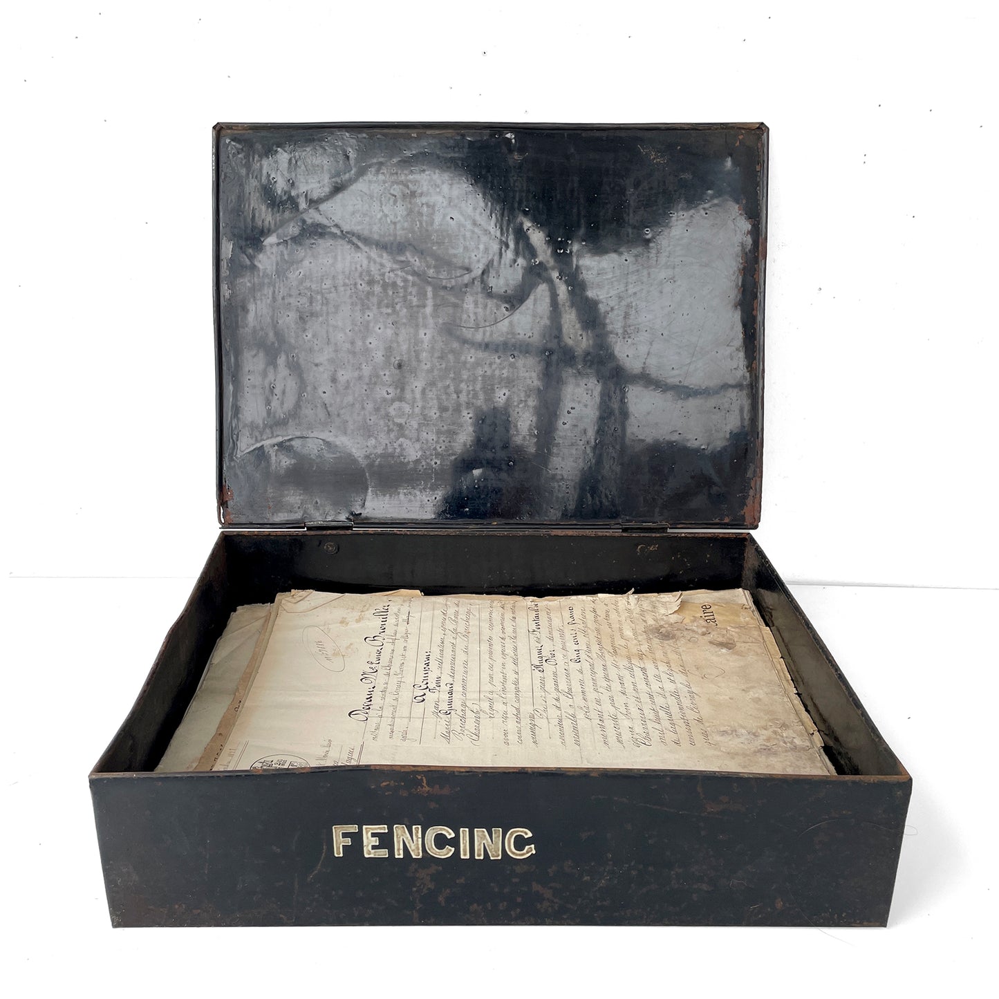 1940s Metal Filing Box – FENCING