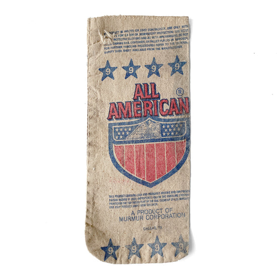 Vintage Lead Shot Bag – ‘All American Chilled Lead Shot’