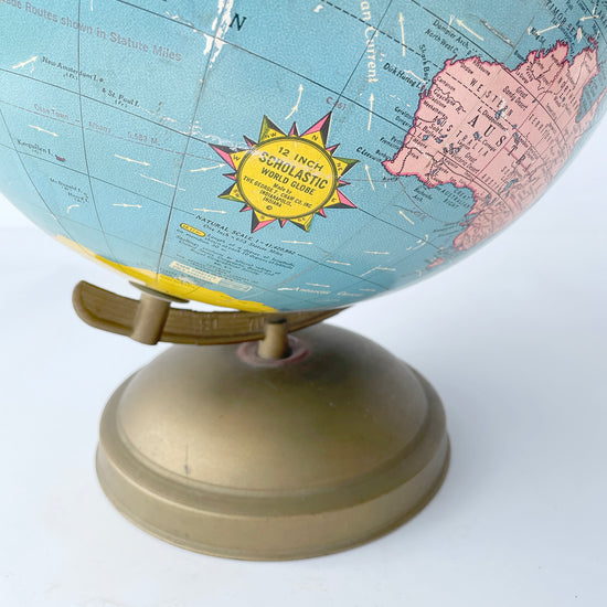 Fantastic 1940/50’s 12 Inch Scholastic Globe
