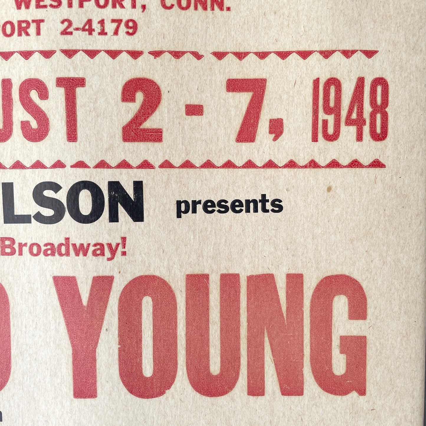 1947 Playbill Poster