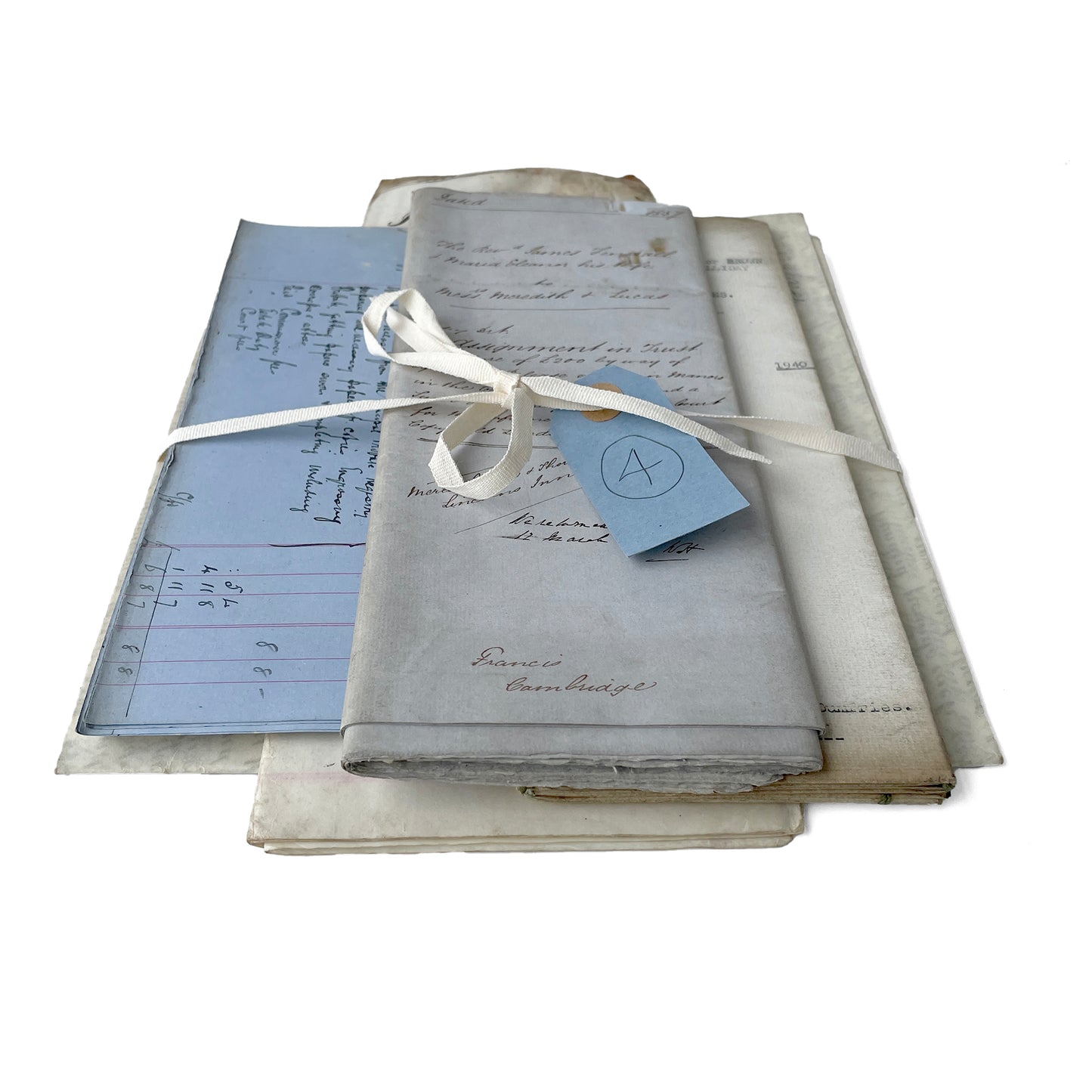 Beautiful Bundle of Legal Documents Circa 1850s – 1940s – Bundle 4