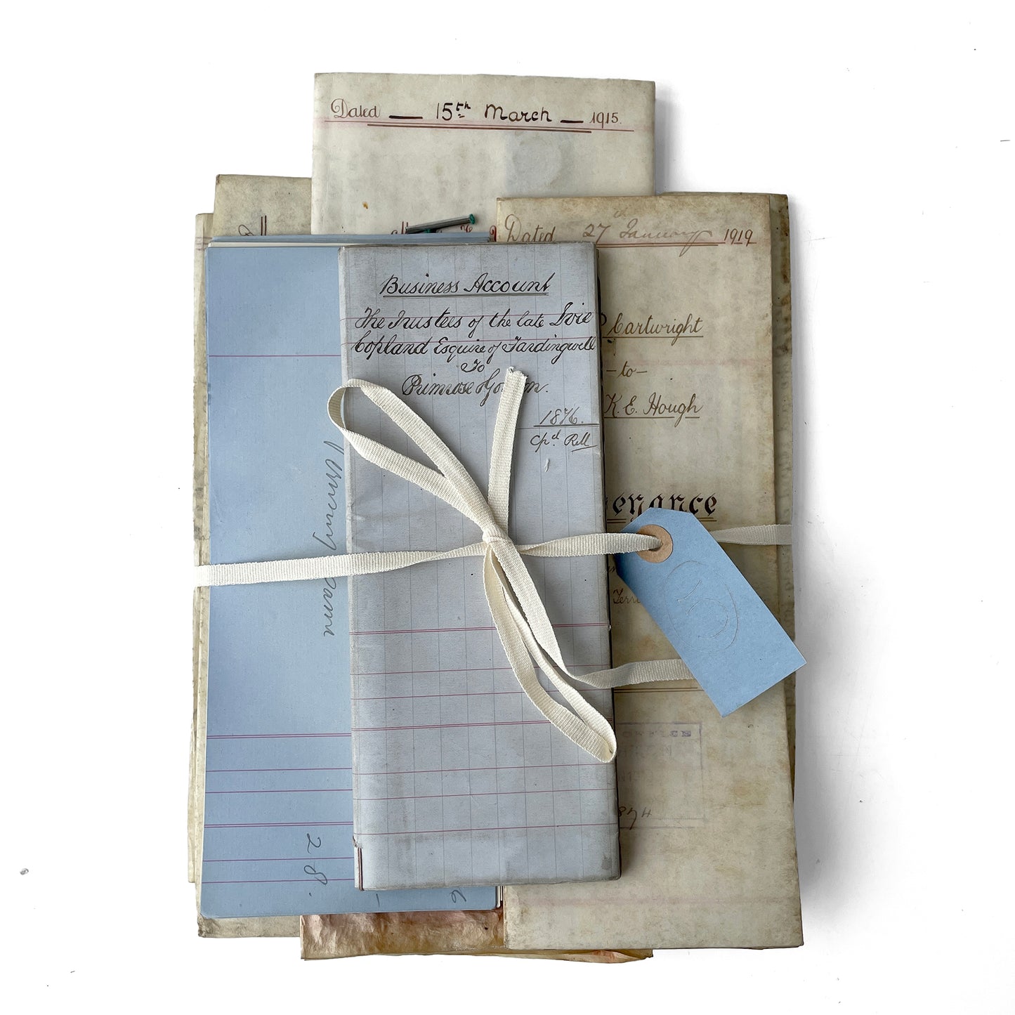 Beautiful Bundle of Legal Documents Circa 1840s – 1930s – Bundle 5