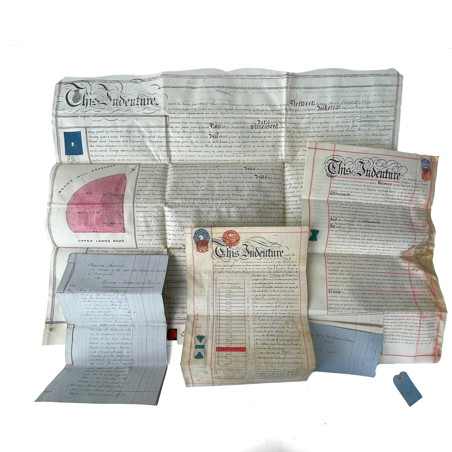 Beautiful Bundle of Legal Documents Circa 1840s – 1930s – Bundle 5