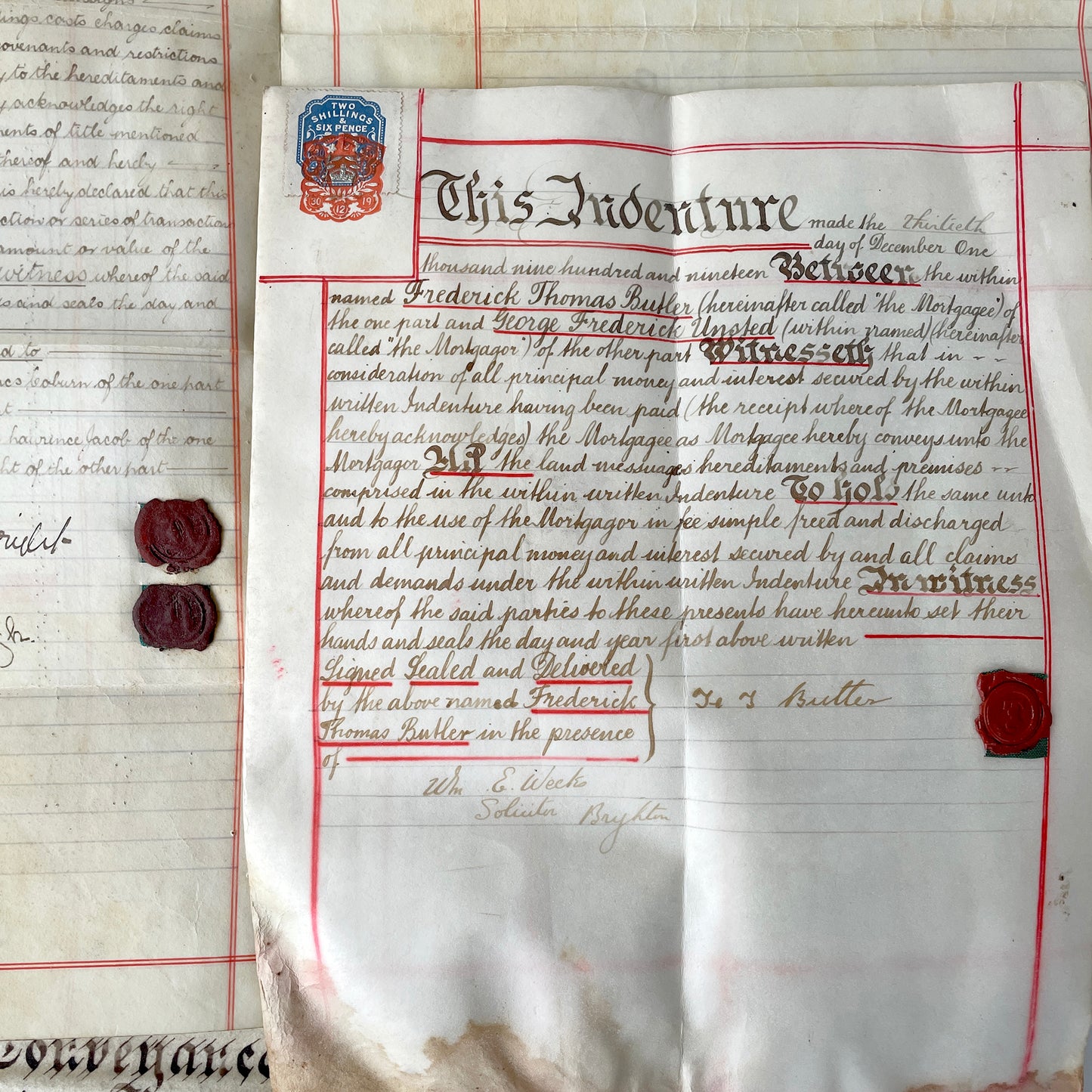 Beautiful Bundle of Legal Documents Circa 1840s – 1930s – Bundle 5