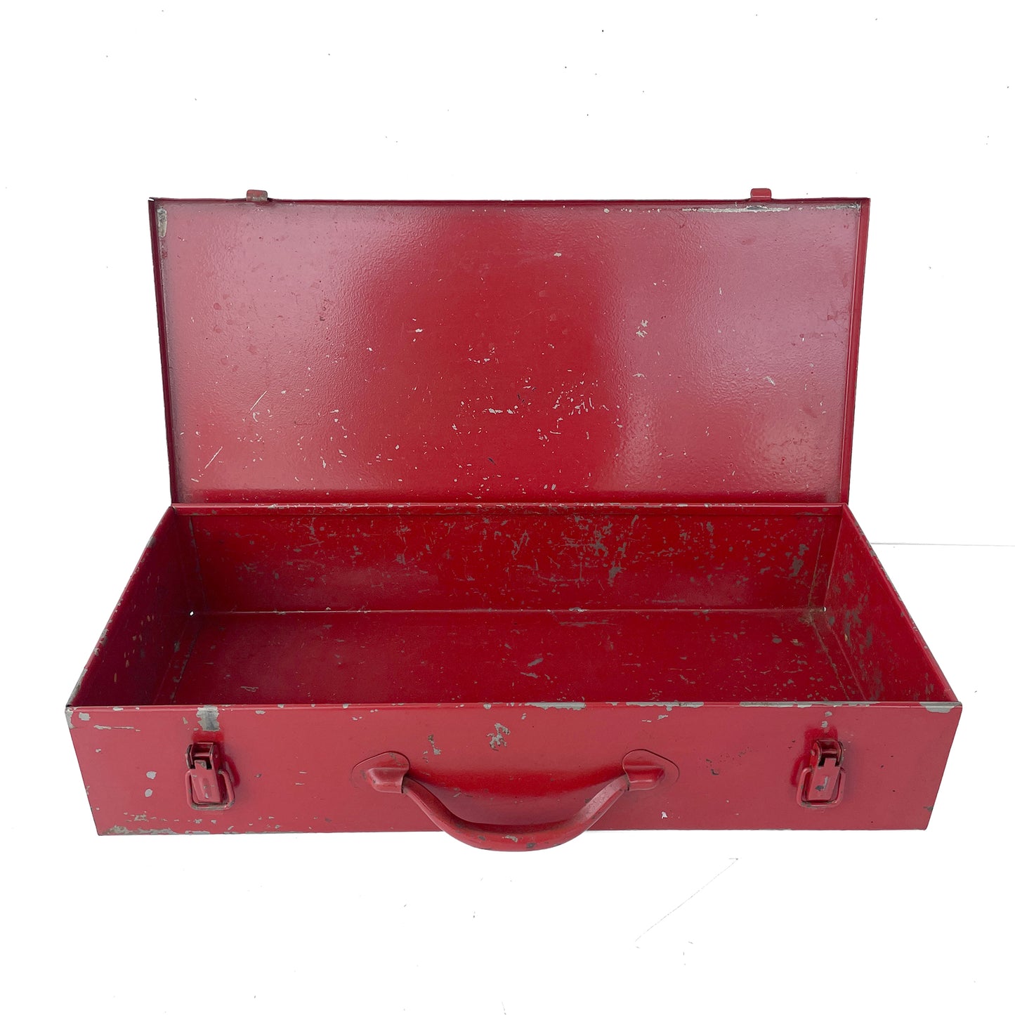 Vintage Metal Carrycase/Desktop Storage -Red