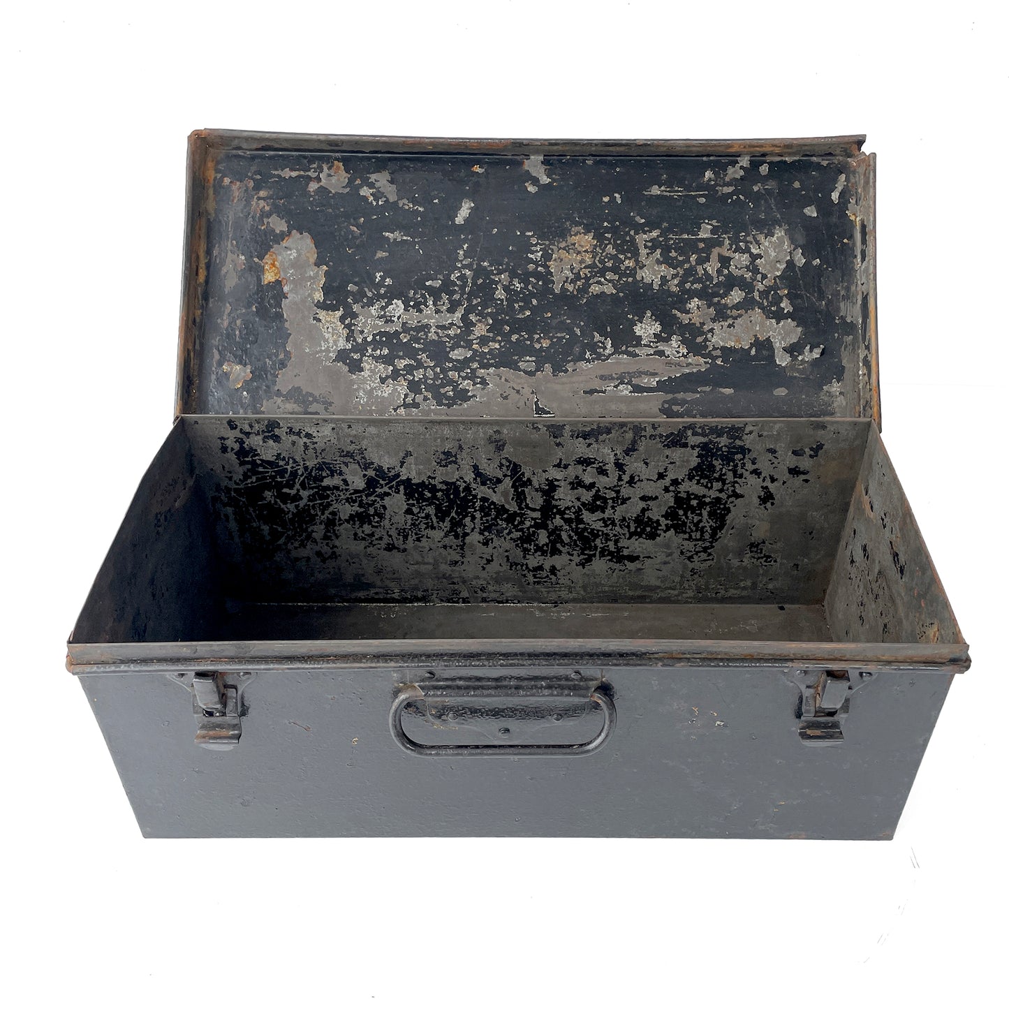 Vintage Metal Toolbox - Black