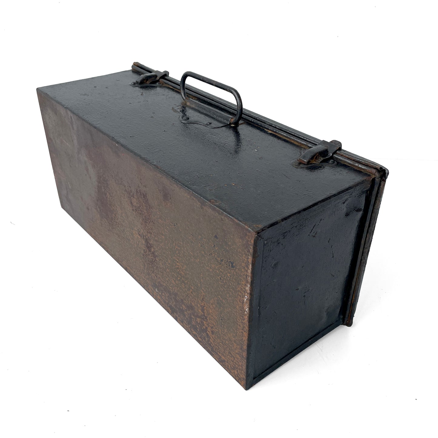 Vintage Metal Toolbox - Black