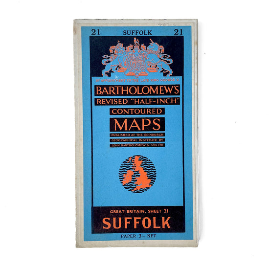 1962 Bartholomew’s Map of Suffolk