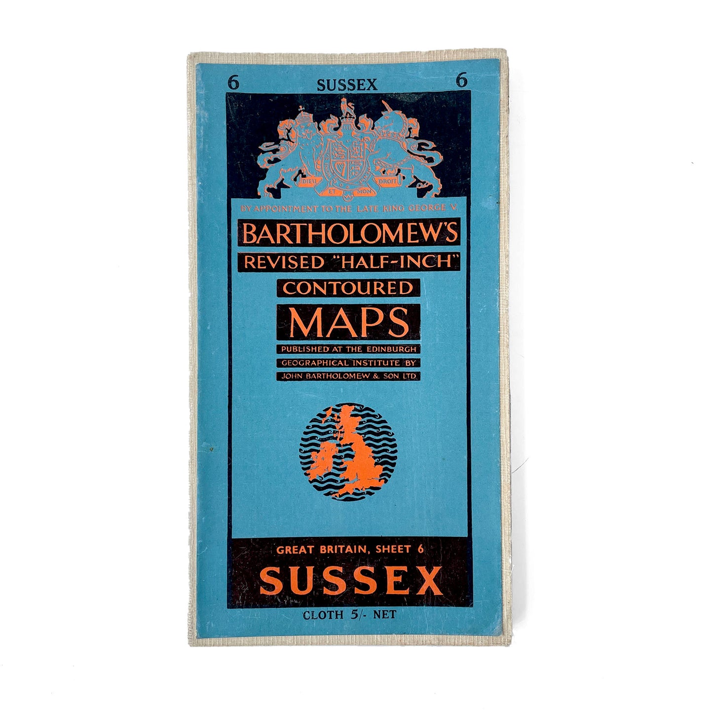 1955 Bartholomew’s Map of Sussex