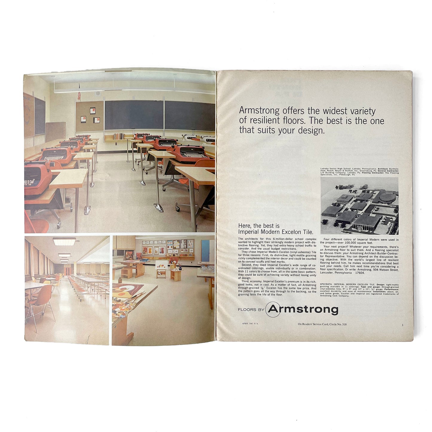 1967 Progressive Architecture Magazine – April No. 4