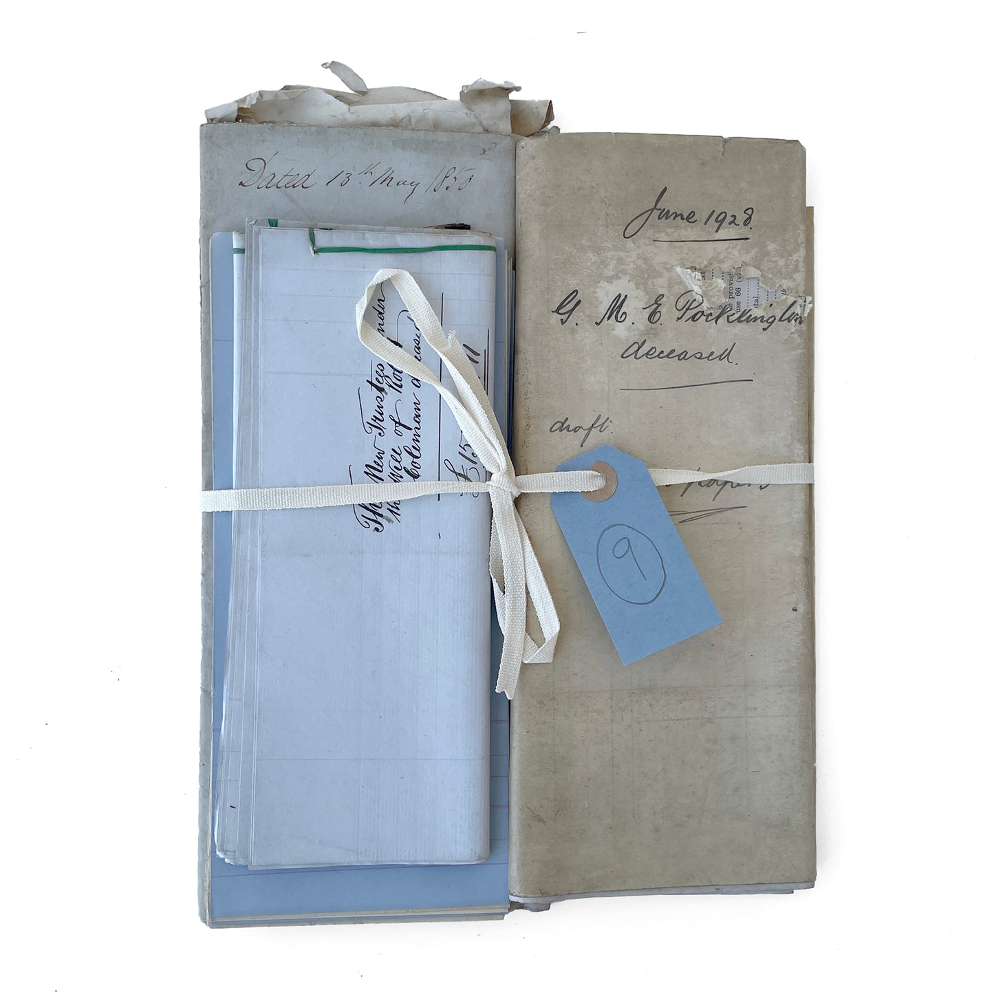 Beautiful Bundle of Legal Documents Circa 1850s – 1920s – Bundle 9