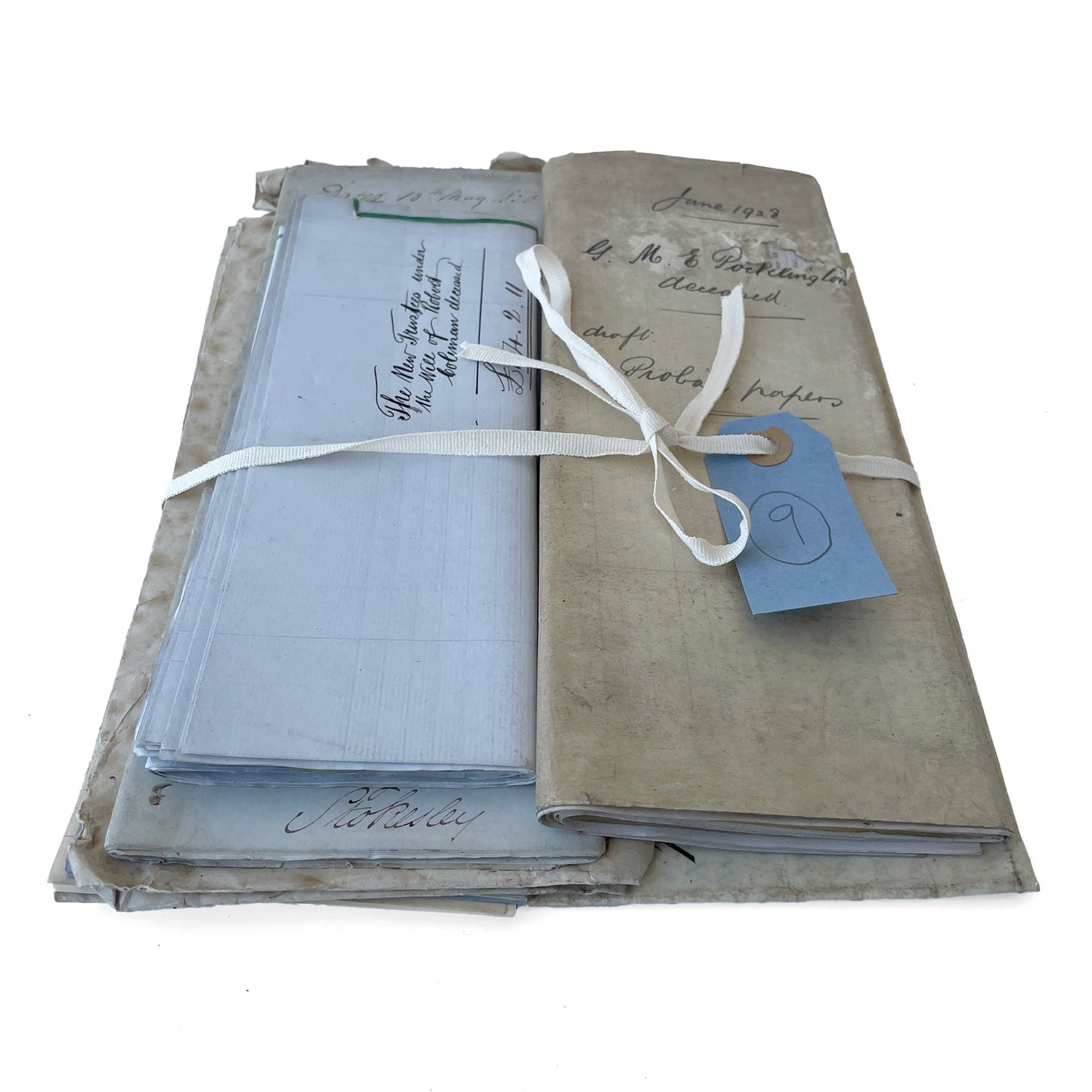 Beautiful Bundle of Legal Documents Circa 1850s – 1920s – Bundle 9