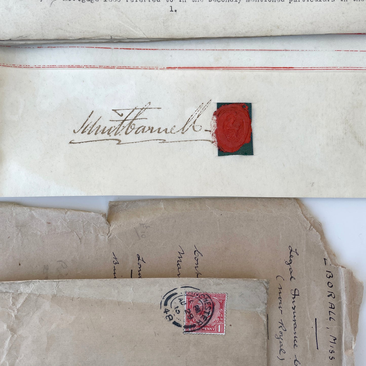 Beautiful Bundle of Legal Documents Circa 1830s – 1930s – Bundle 8