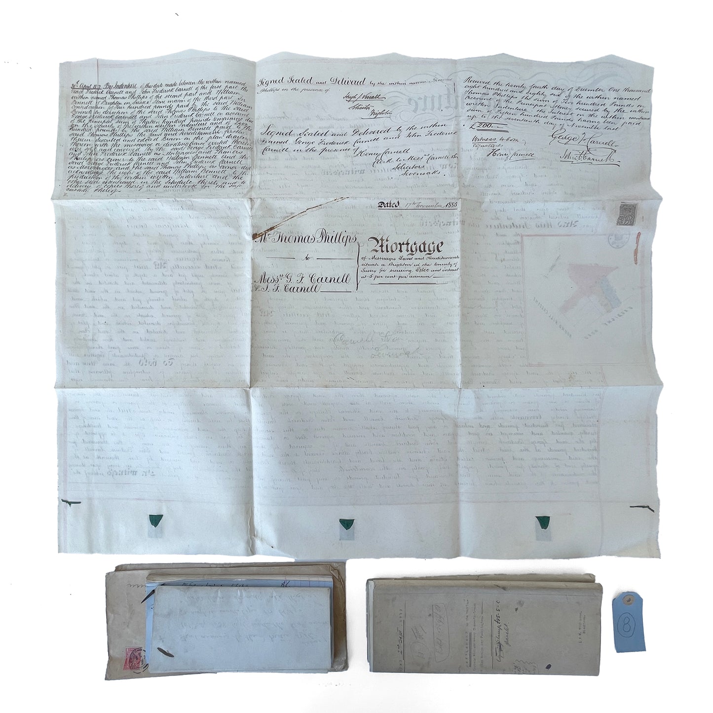 Beautiful Bundle of Legal Documents Circa 1830s – 1930s – Bundle 8