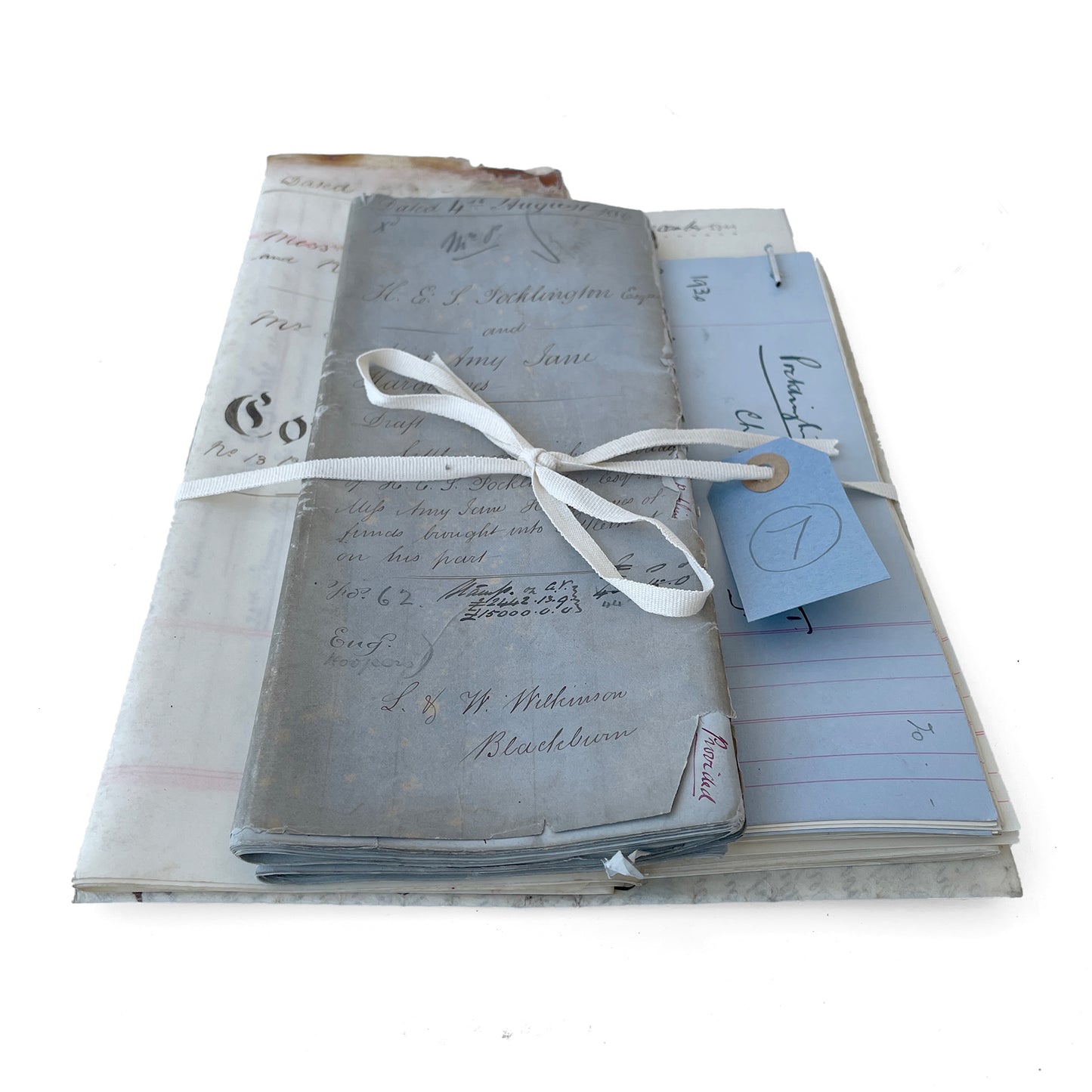Beautiful Bundle of Legal Documents Circa 1860s – 1940s – Bundle 7