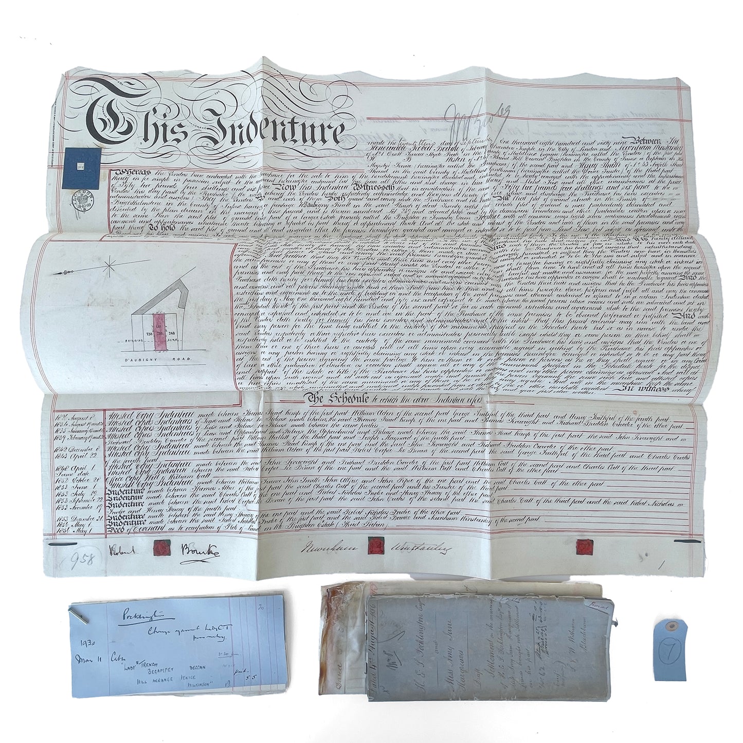 Beautiful Bundle of Legal Documents Circa 1860s – 1940s – Bundle 7