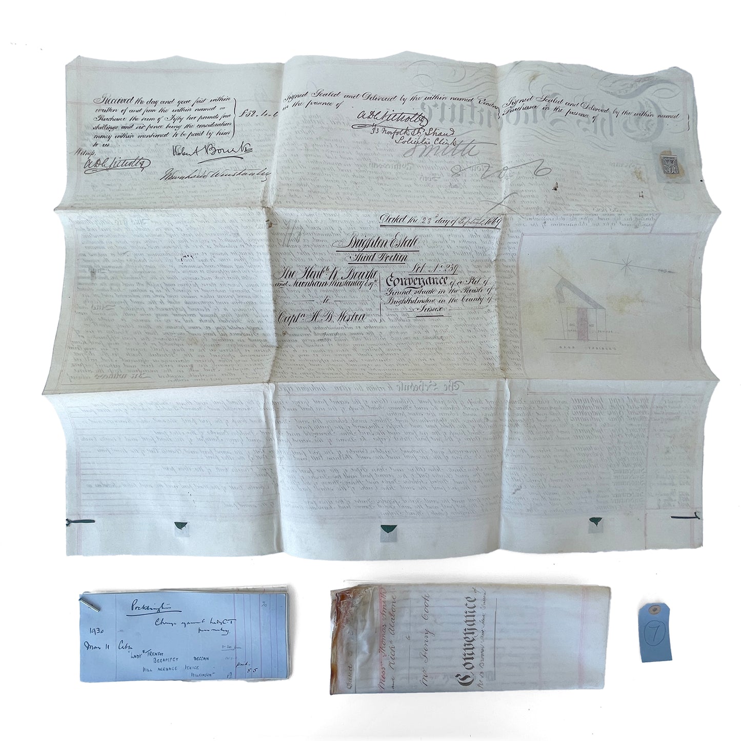 Beautiful Bundle of Legal Documents Circa 1860s – 1940s – Bundle 7