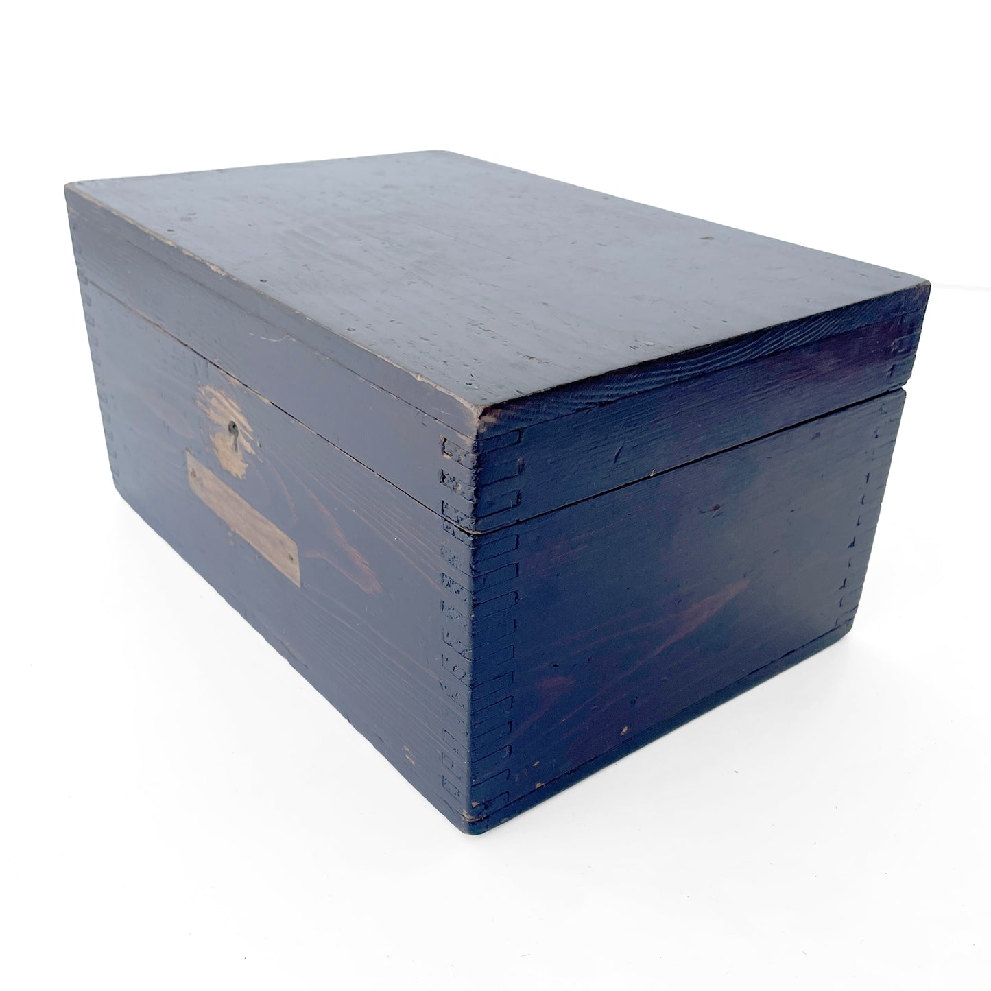 Early 20th Century Solid Pine Desktop Storage Box