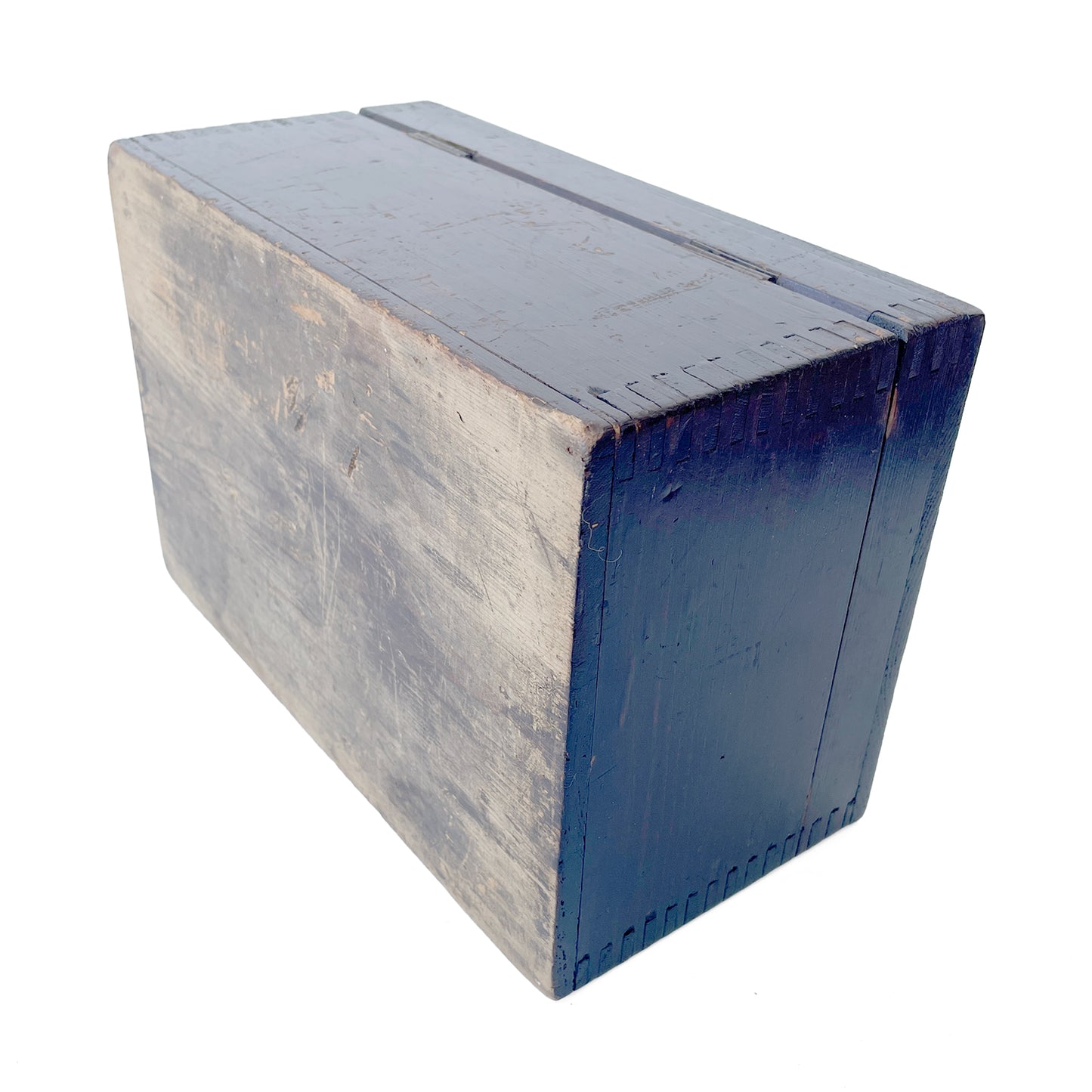 Early 20th Century Solid Pine Desktop Storage Box