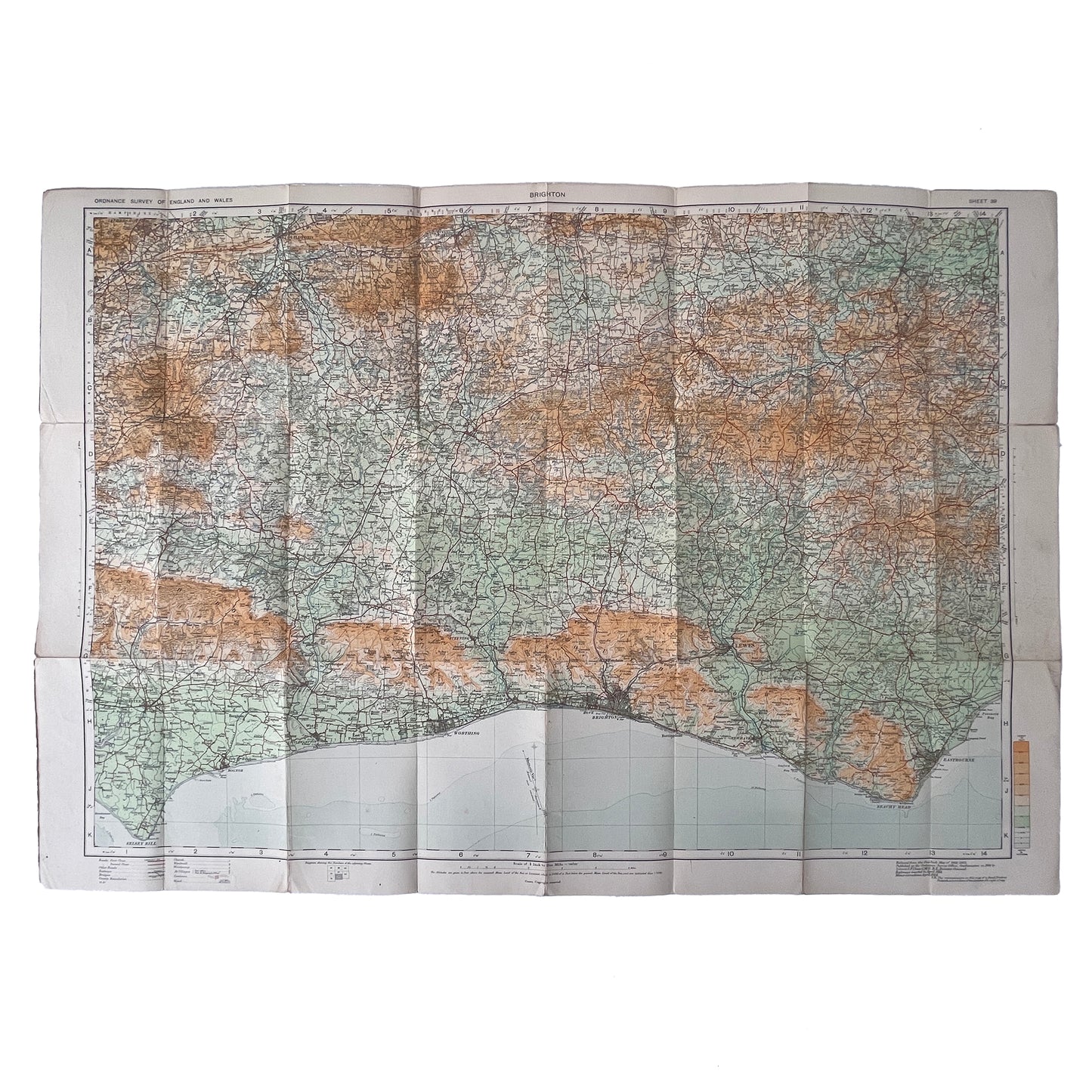 1914 Ordnance Survey Map of Brighton