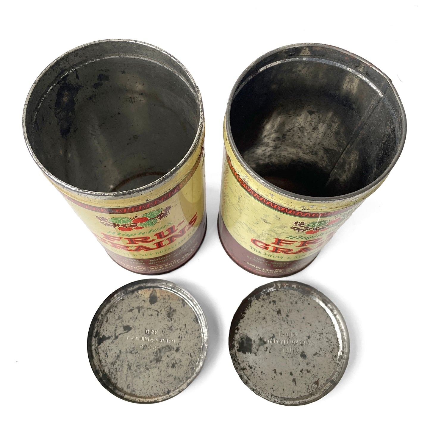 Pair of 1960s ‘Fru-Grains’ Storage Tins