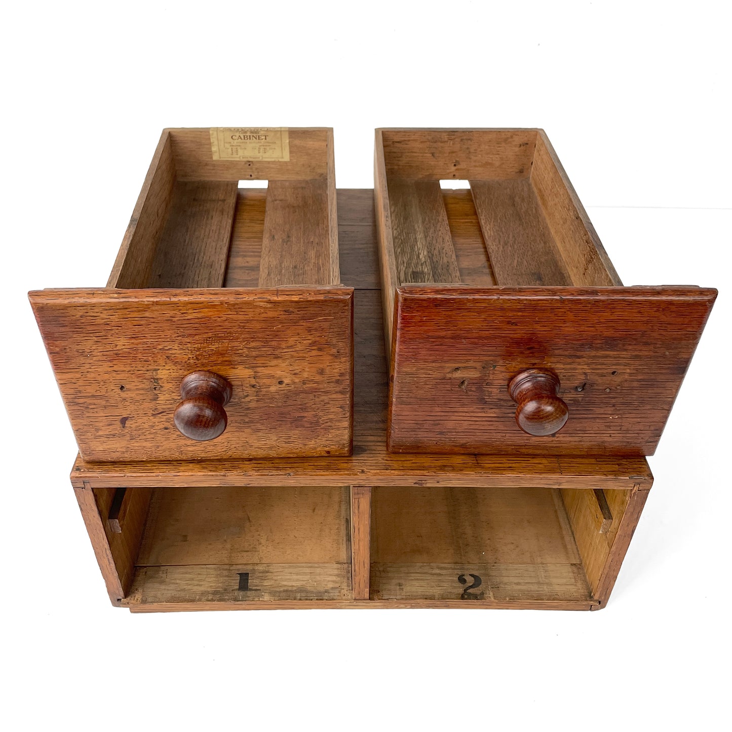 Early 20th Century Index Card Filing Drawers
