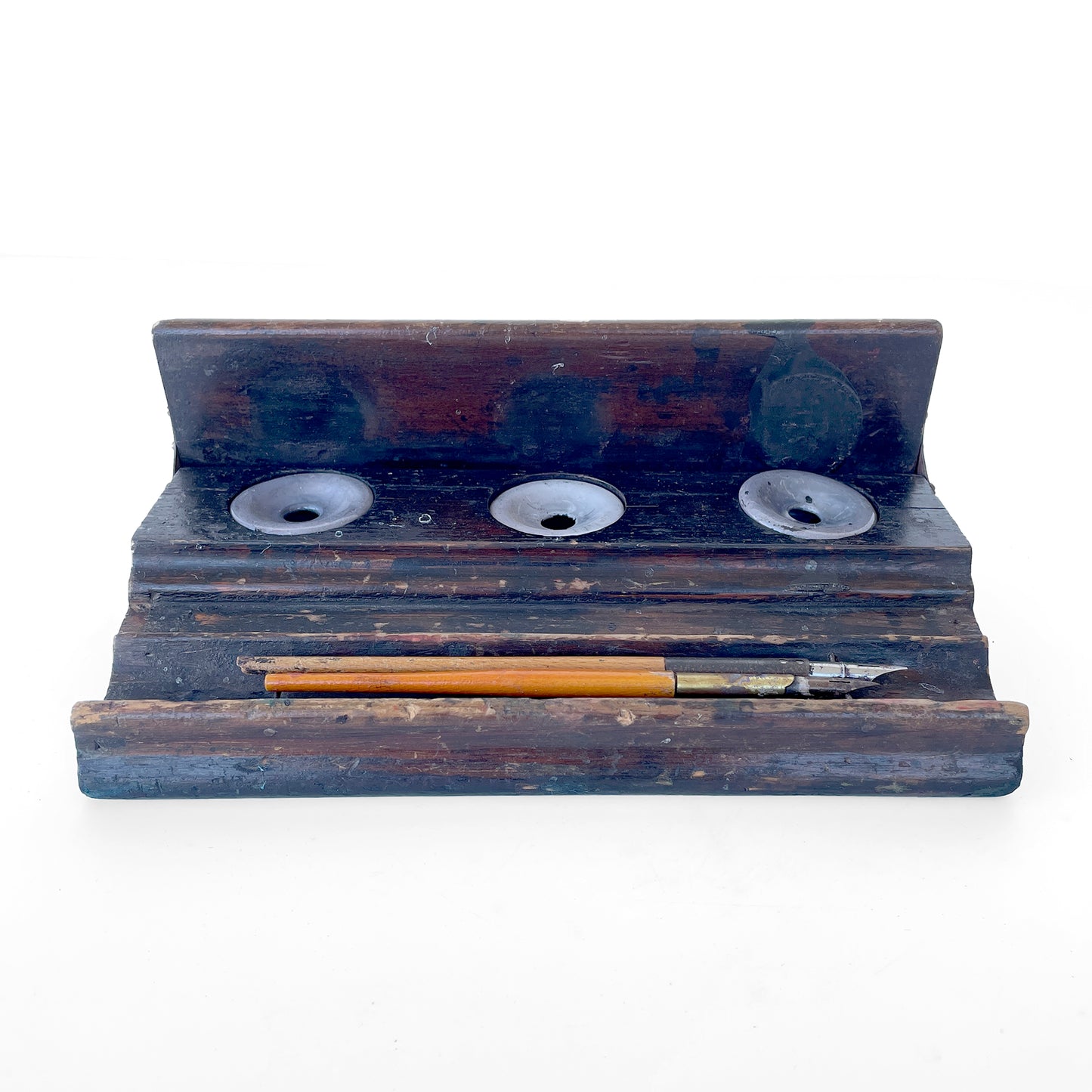 Rustic Early 20th Century Inkwells