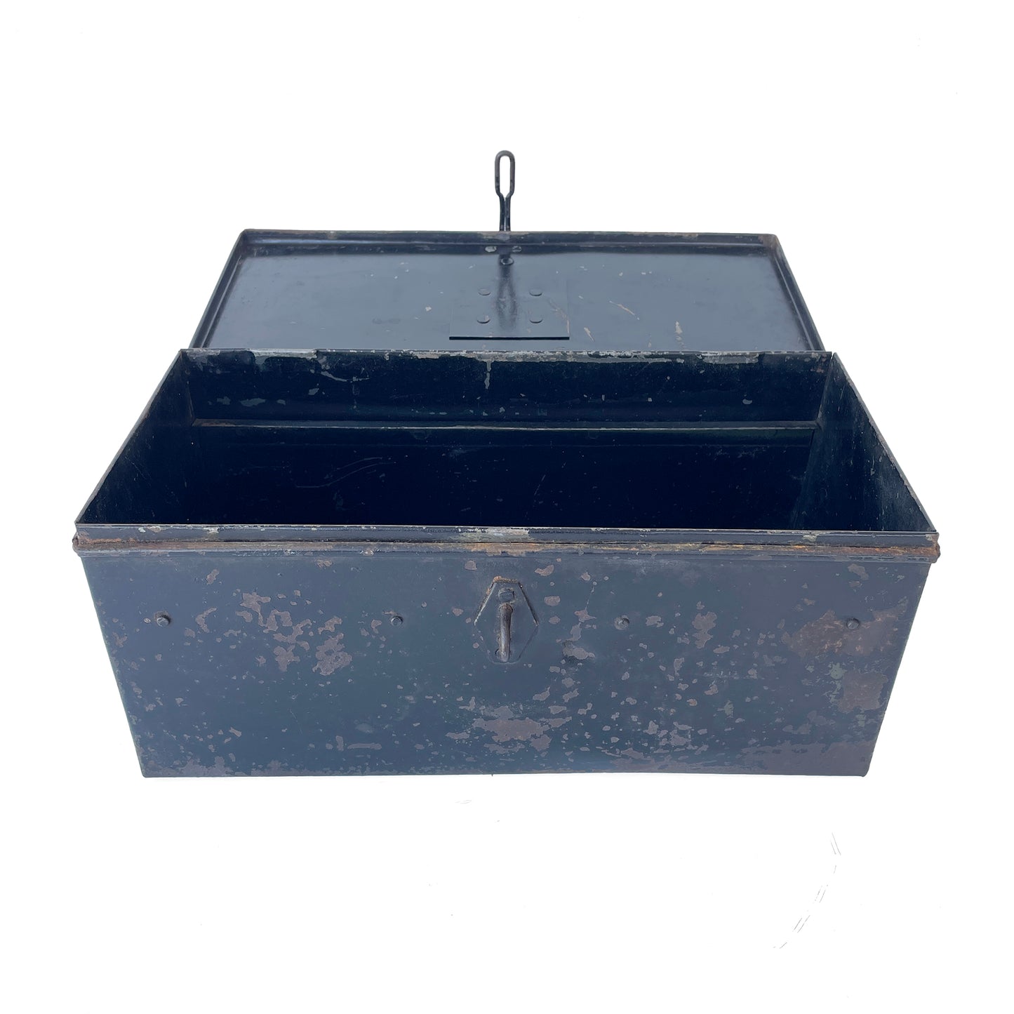 Early 20th Century Metal Toolbox