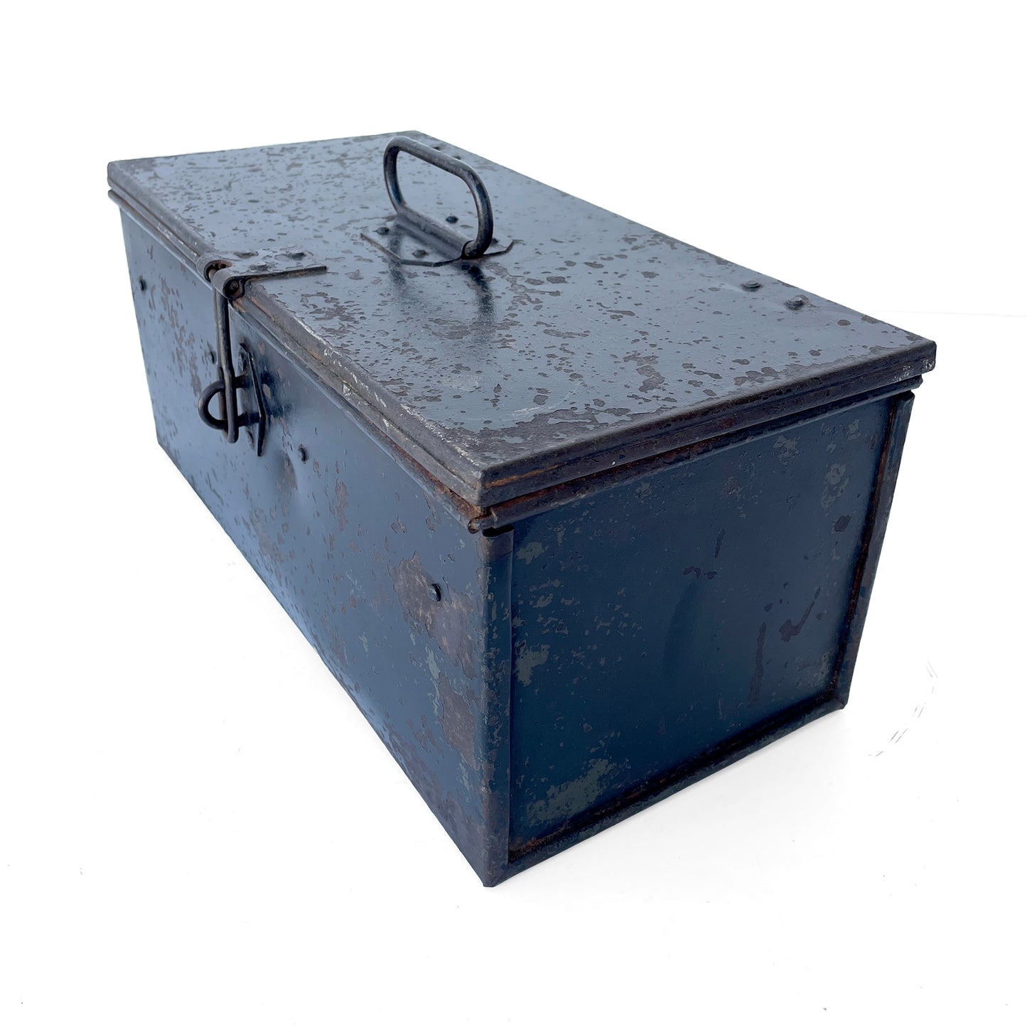 Early 20th Century Metal Toolbox