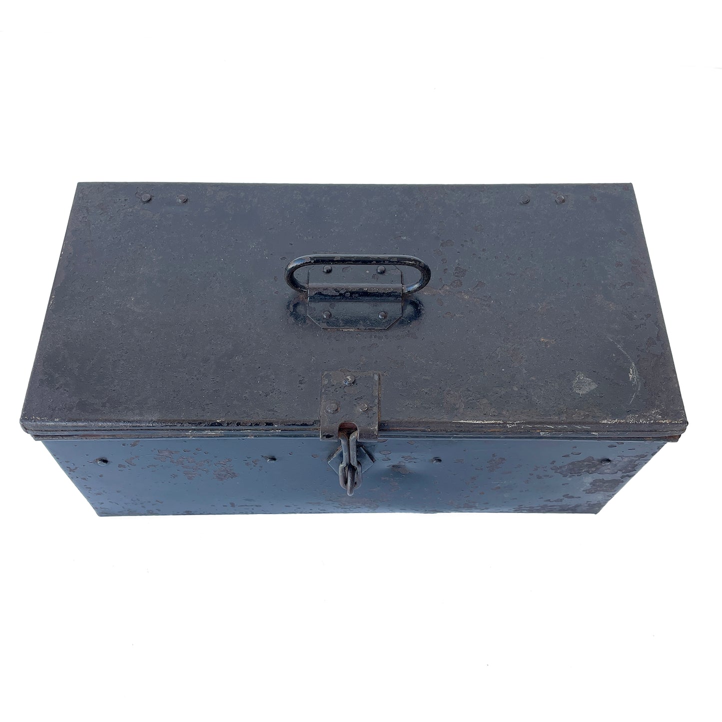 Early 20th Century Metal Toolbox