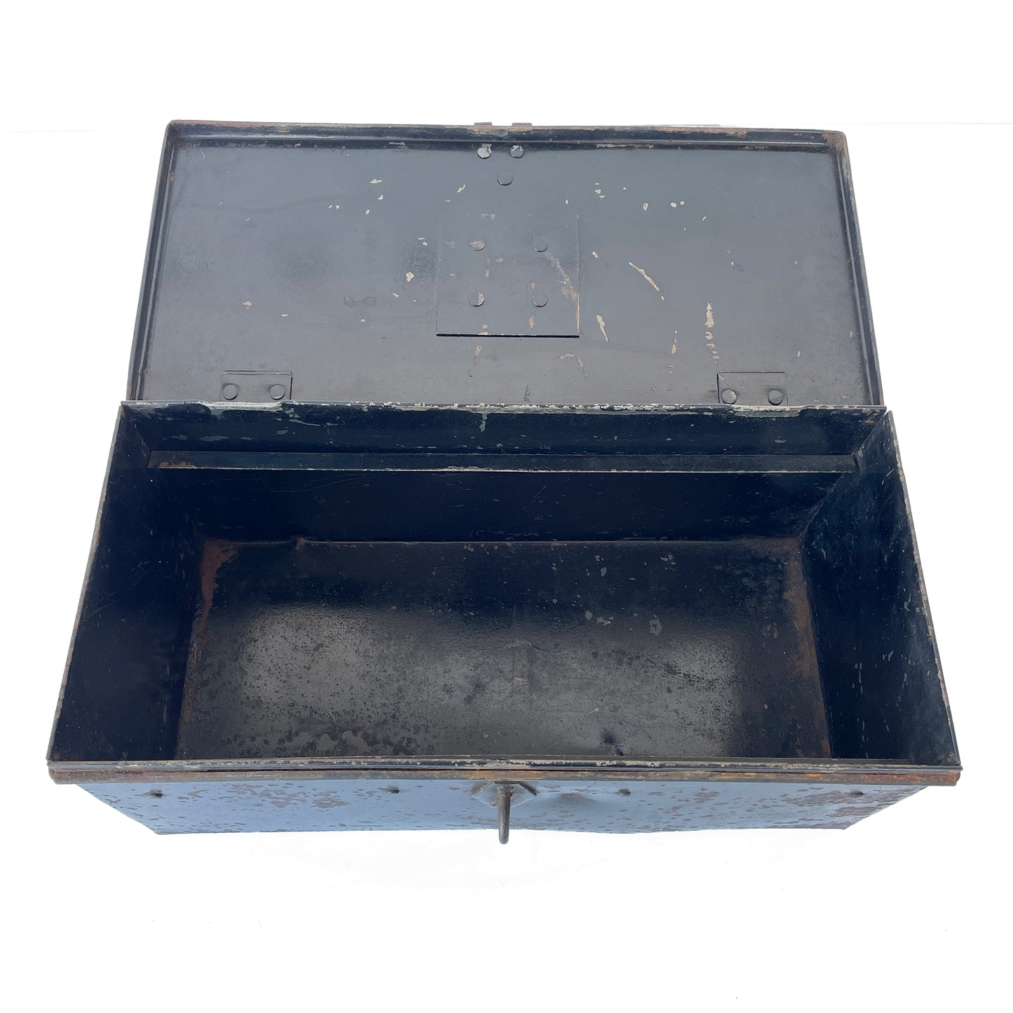 Early 20th Century Metal Toolbox