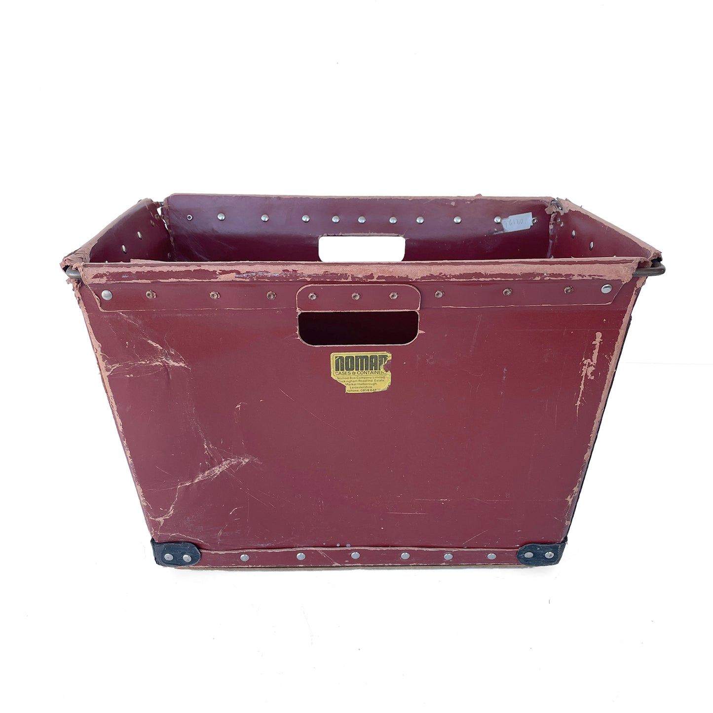 Pair of Vintage Industrial ‘Vulcanised’ Card Storage Crates